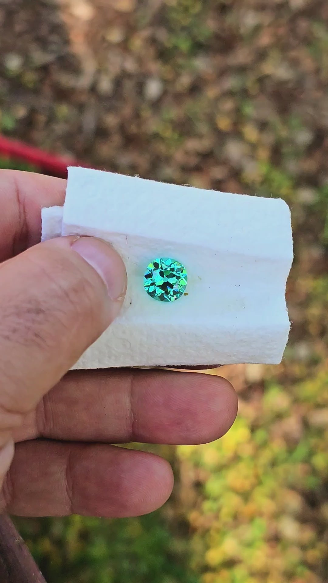 Repurposed Teal "Paraiba" YAG, Antique Cushion Cut, 5.33 Carats
