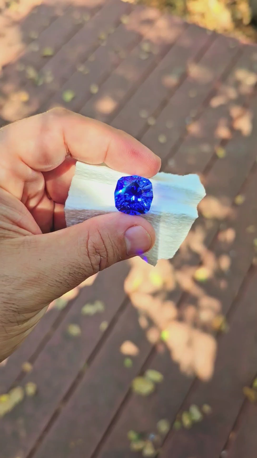 Djeva Fire Blue Lab Spinel, House Of Sylas Cushion Cut, 25 Carats