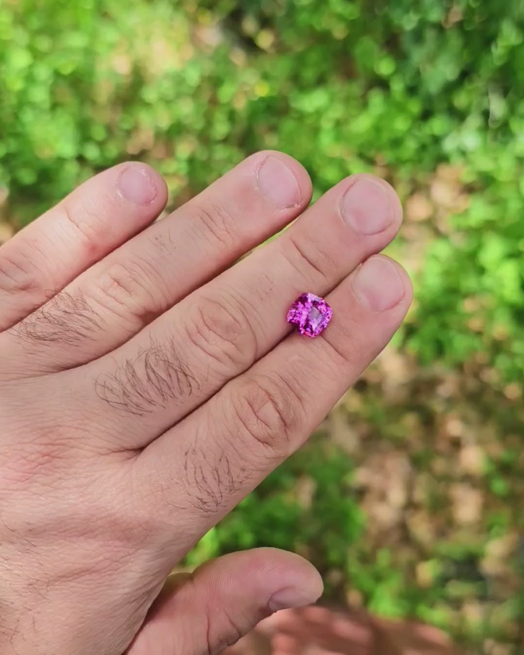 Vivid Lilac Czochralski Lab Spinel, House Of Sylas Cushion Cut, 3.5 Carats