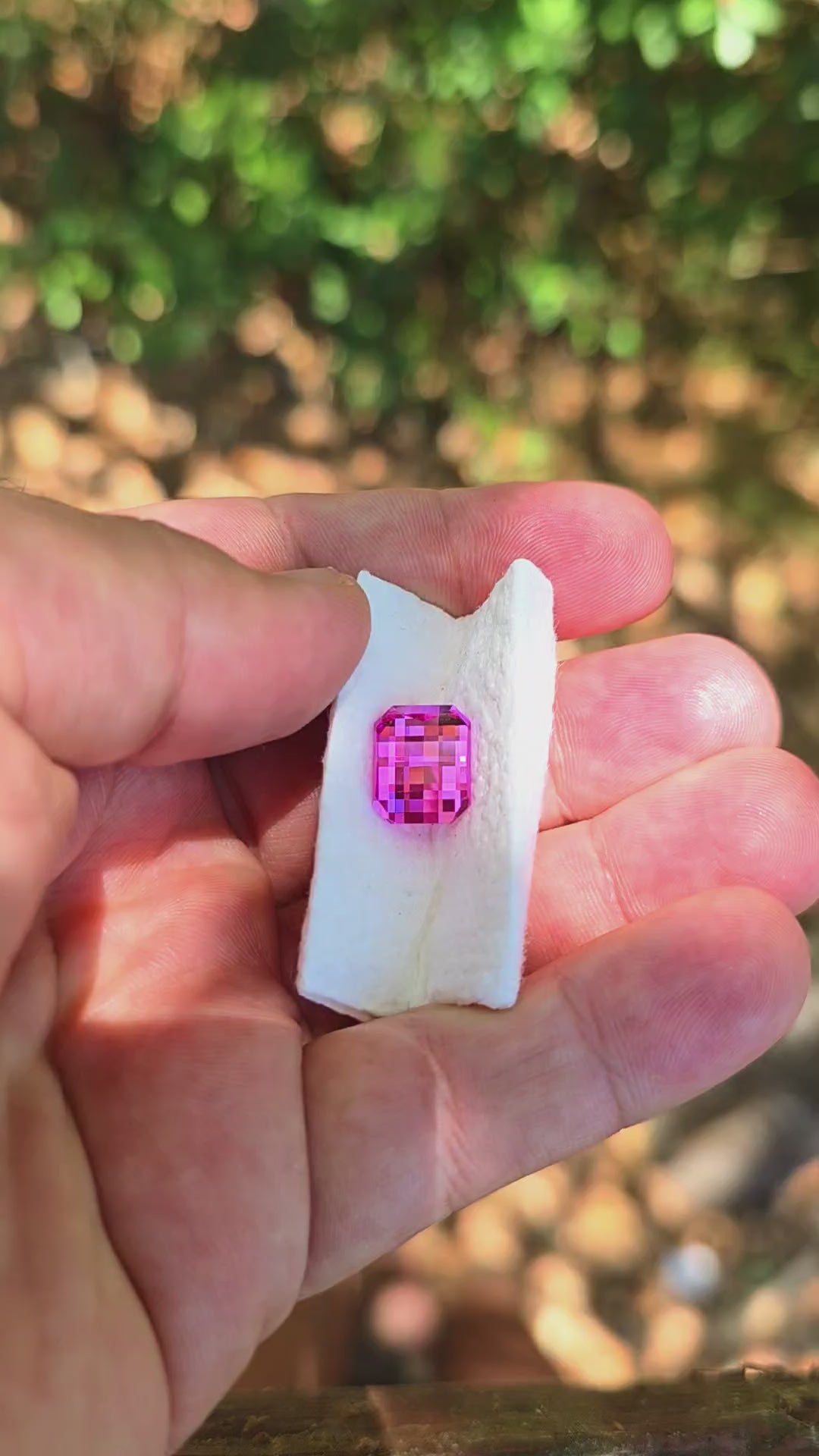 Star Wars Pink Laser Ruby, Pixel Rectangle Cut, 7.21 Carats