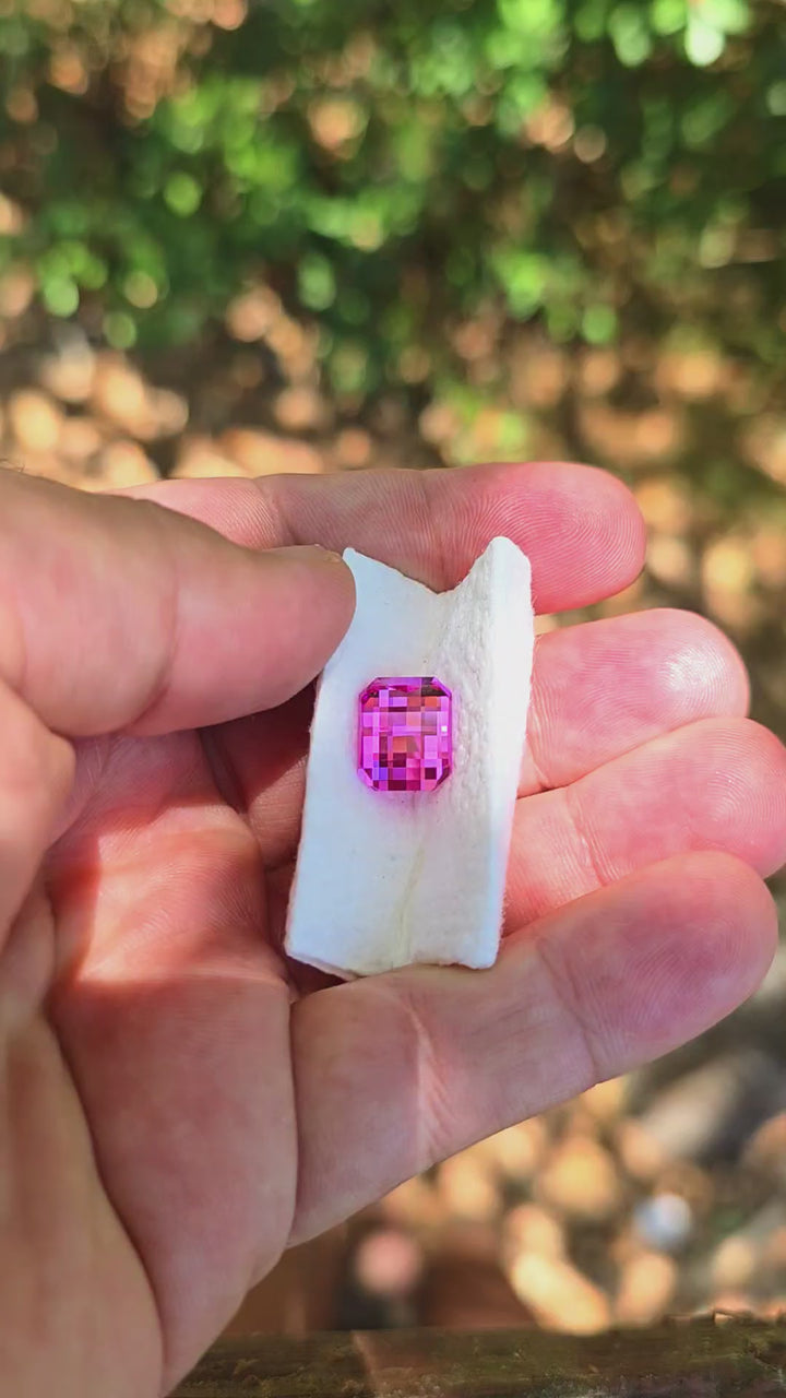 Star Wars Pink Laser Ruby, Pixel Rectangle Cut, 7.21 Carats