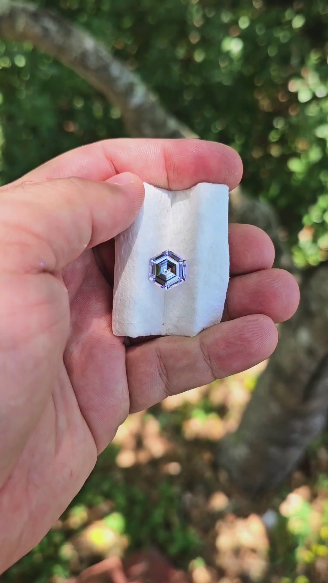 Lavender Lab Spinel, Hexagon Step Cut, 6.50 Carats