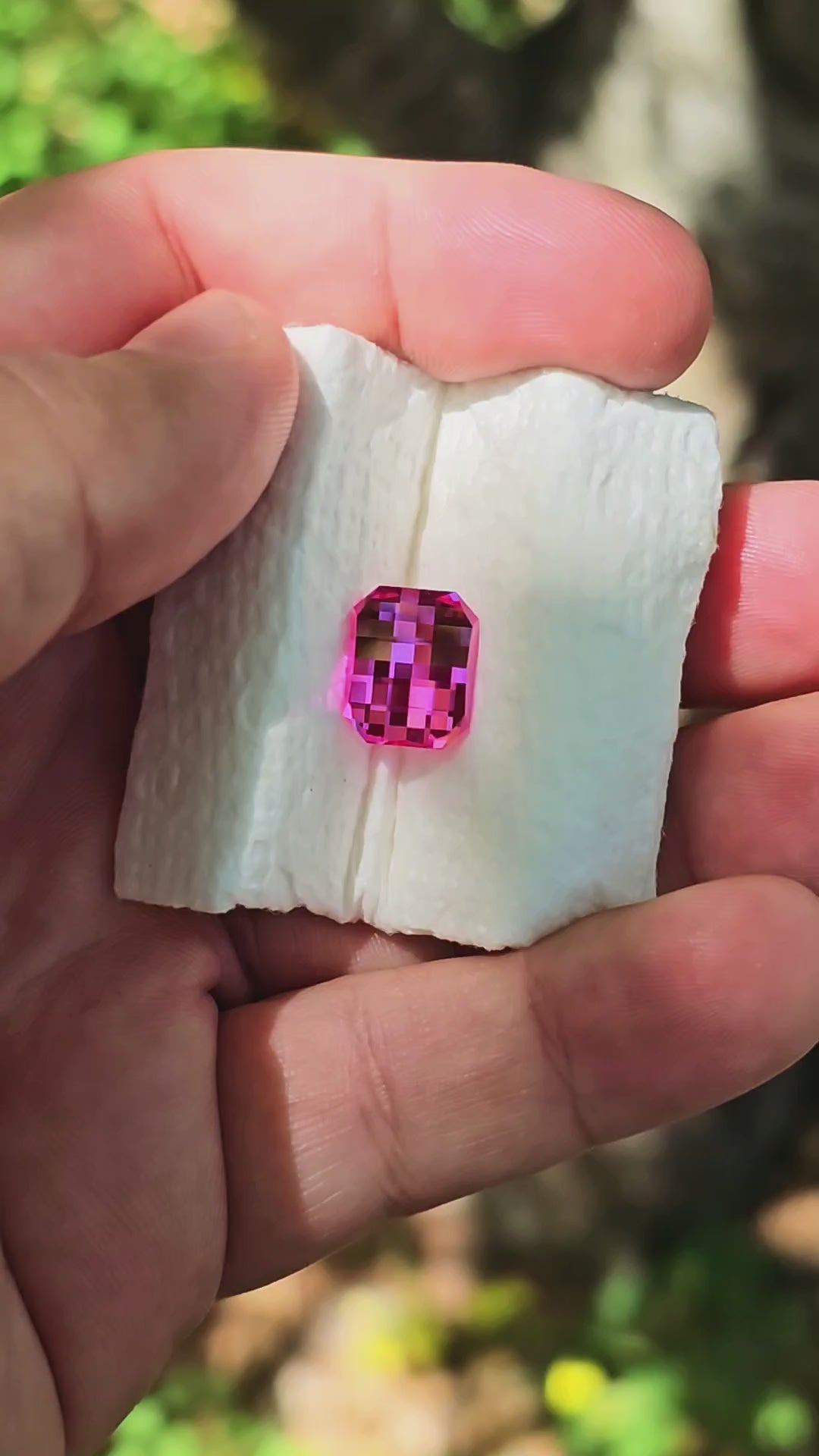 Star Wars Pink Laser Ruby, Pixel Rectangle Cut, 7.70 Carats