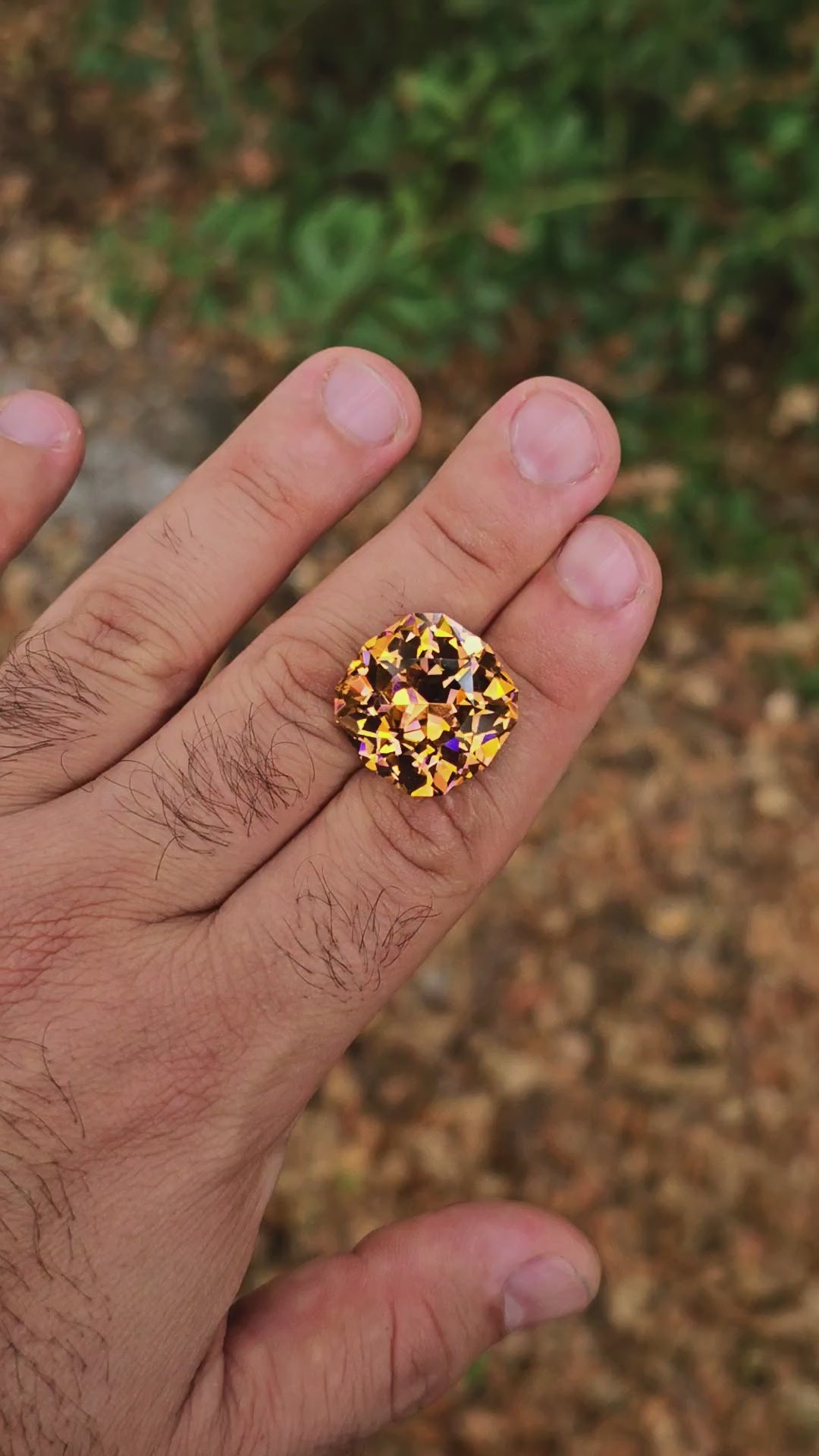 Tangerine Laser Garnet, House Of Sylas Cushion Cut, 64.2 Carats
