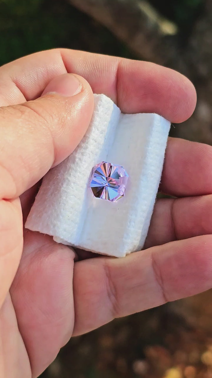Purple Neodymium YAG, Tessellation Cut, 8.35 Carats