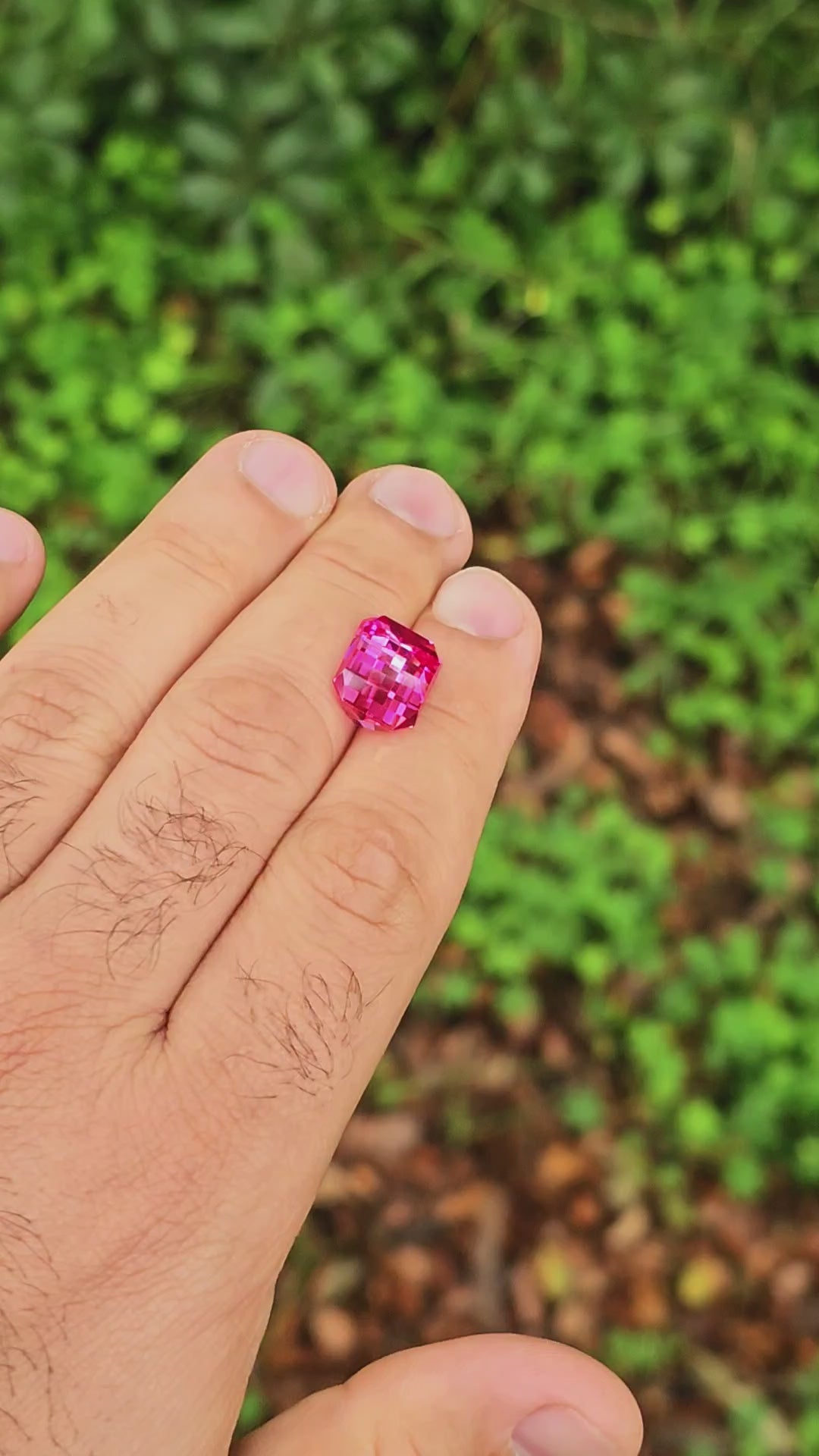 Star Wars Pink Laser Ruby, Pixel Rectangle Cut, 10.20 Carats
