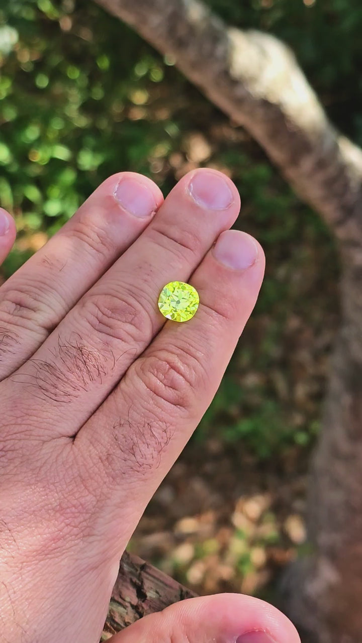 Cerium Doped YAG, Antique Cushion Cut, 5.30 Carats
