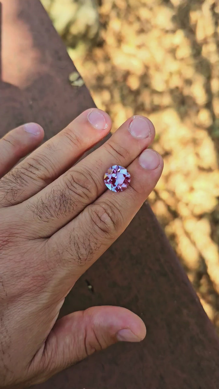 Repurposed Laser Alexandrite, Antique Cushion Cut, 10.06 Carats