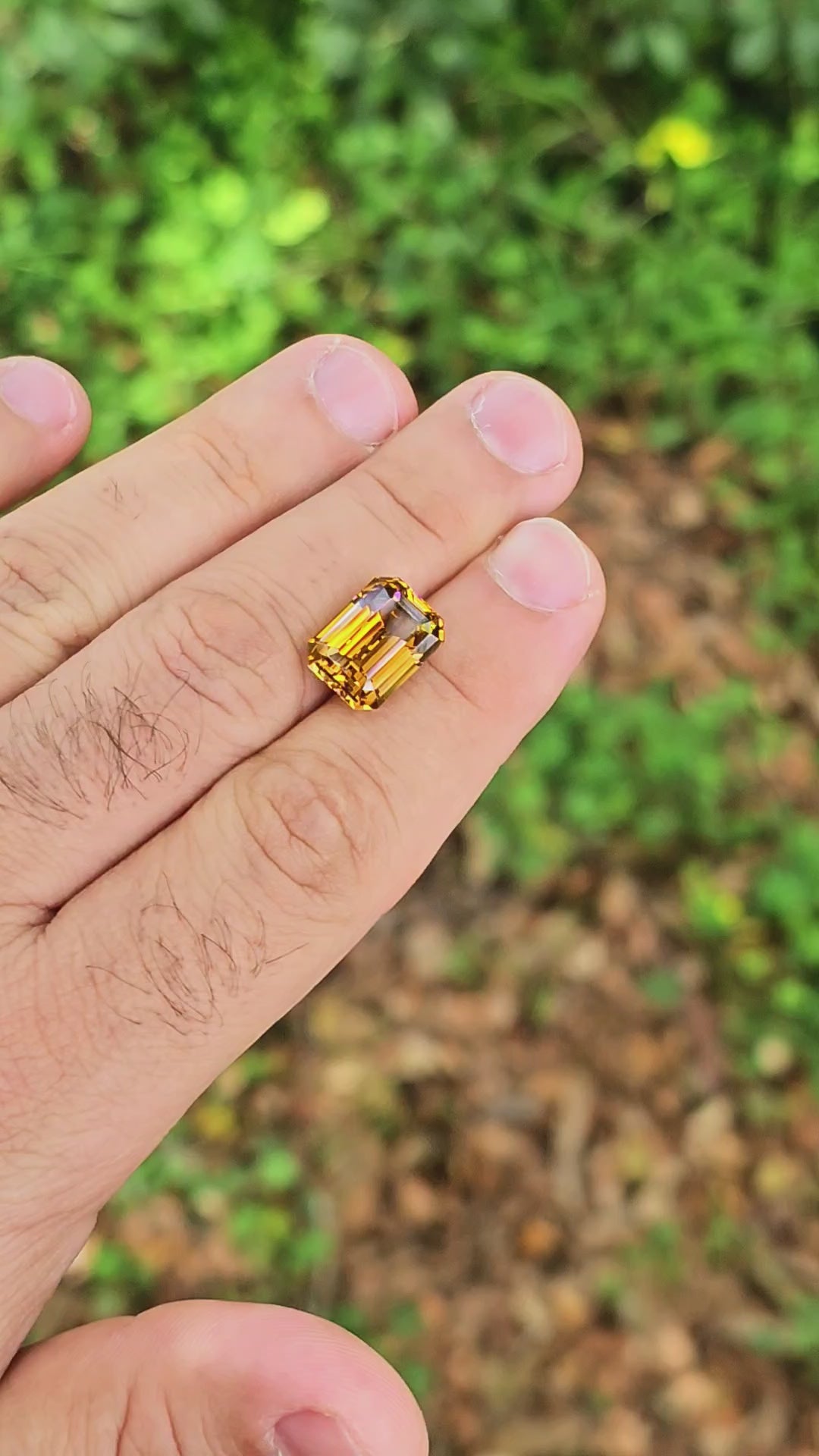 Tangerine Laser Garnet, Emerald Cut, 16.36 Carats