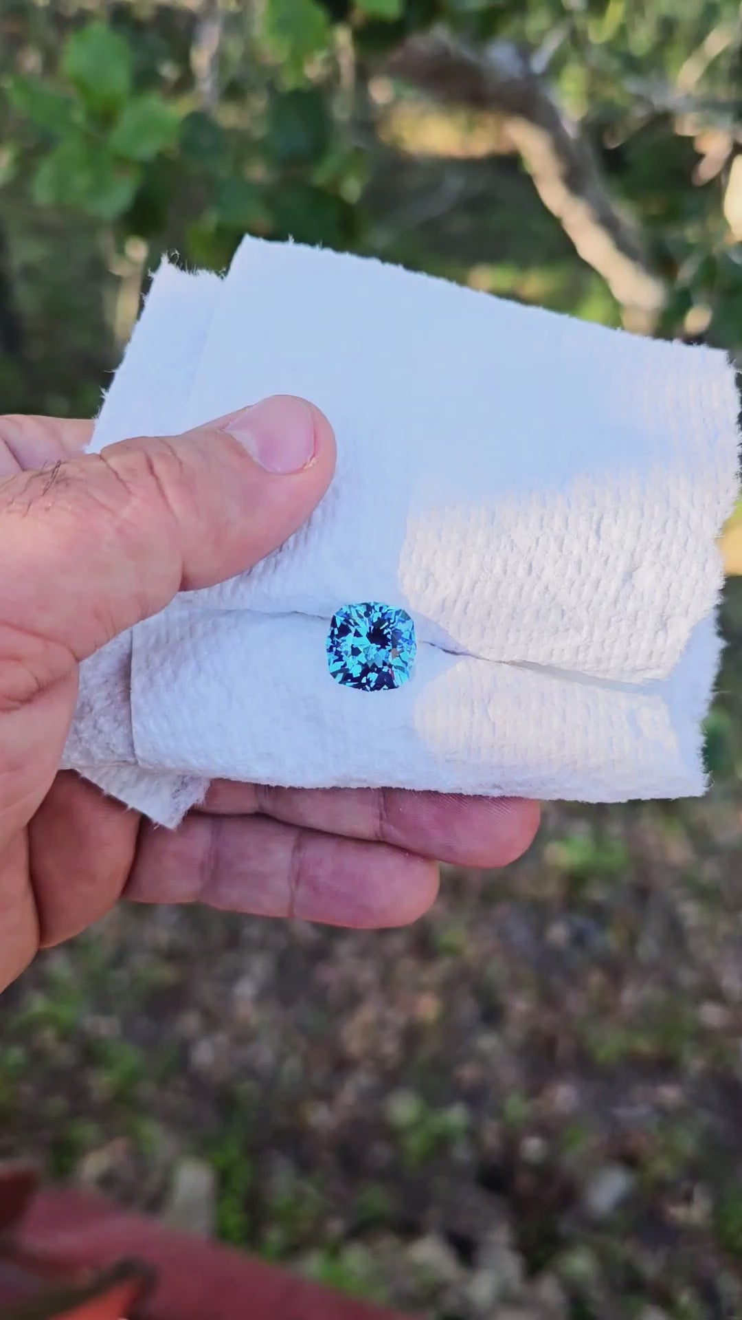Cerulean Blue Lab Sapphire, House Of Sylas Cushion Cut, 10.42 Carats