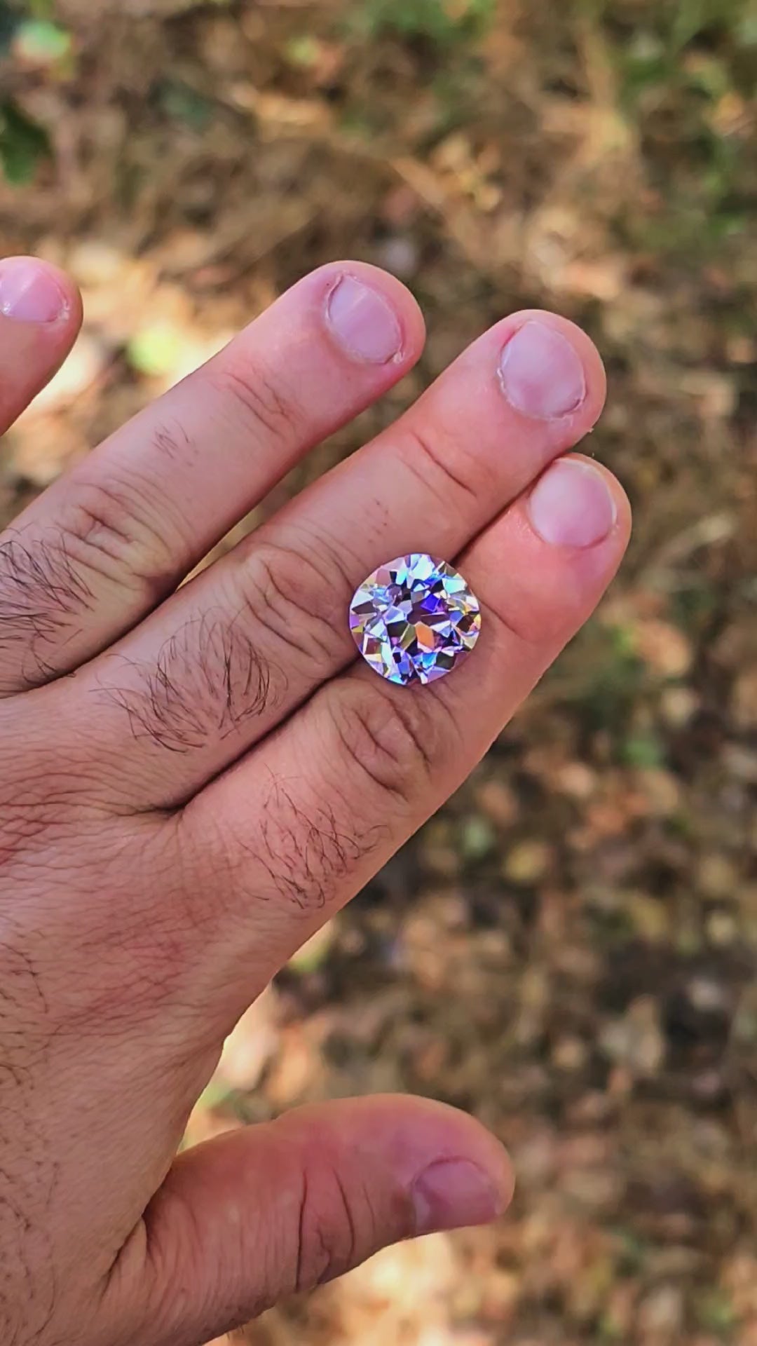 Purple Neodymium YAG, Antique Cushion Cut, 22.27 Carats