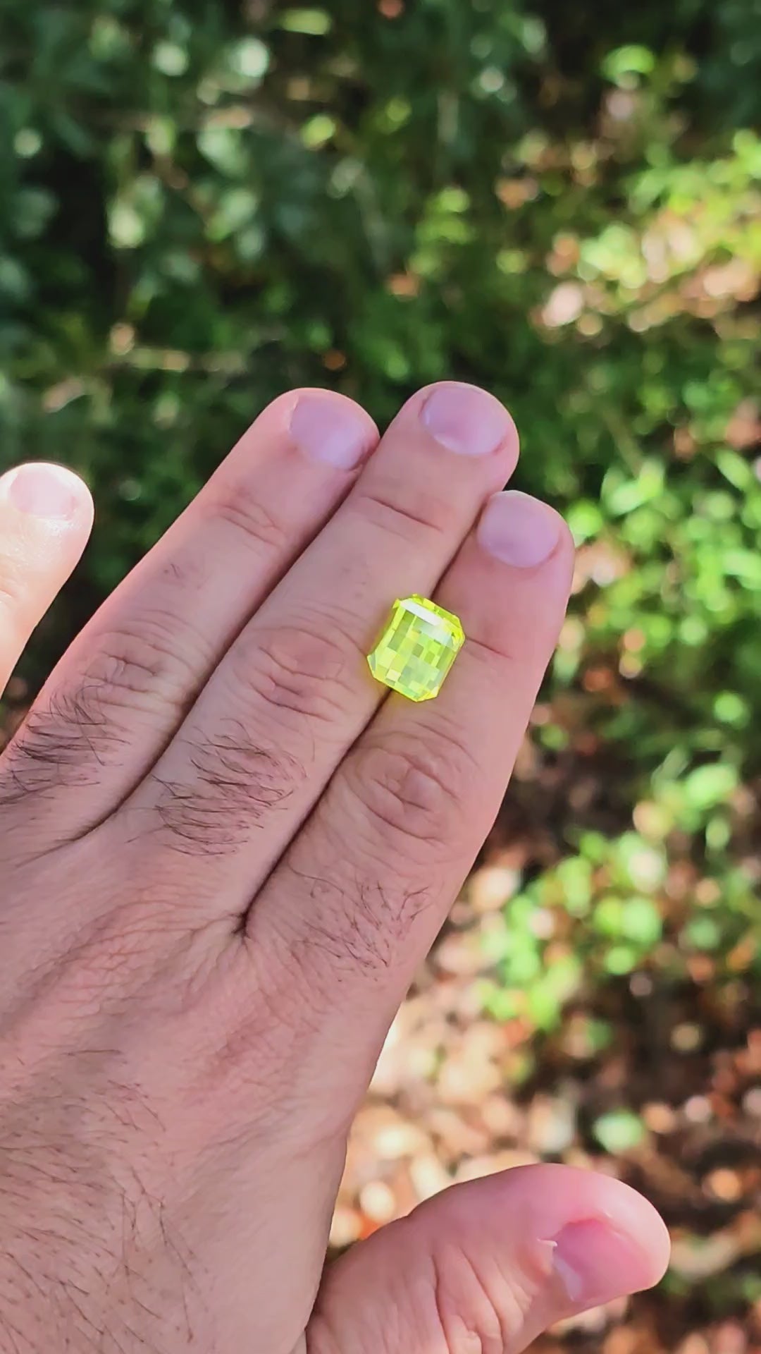 Cerium Doped YAG, Pixel Rectangle Cut, 10.54 Carats