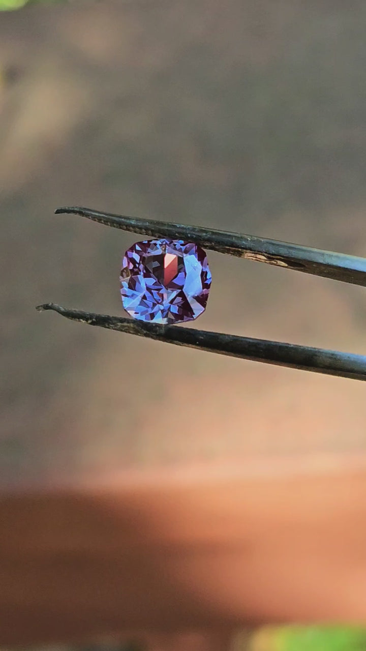 Czochralski Alexandrite, House Of Sylas Cushion Cut, 3.81 Carats