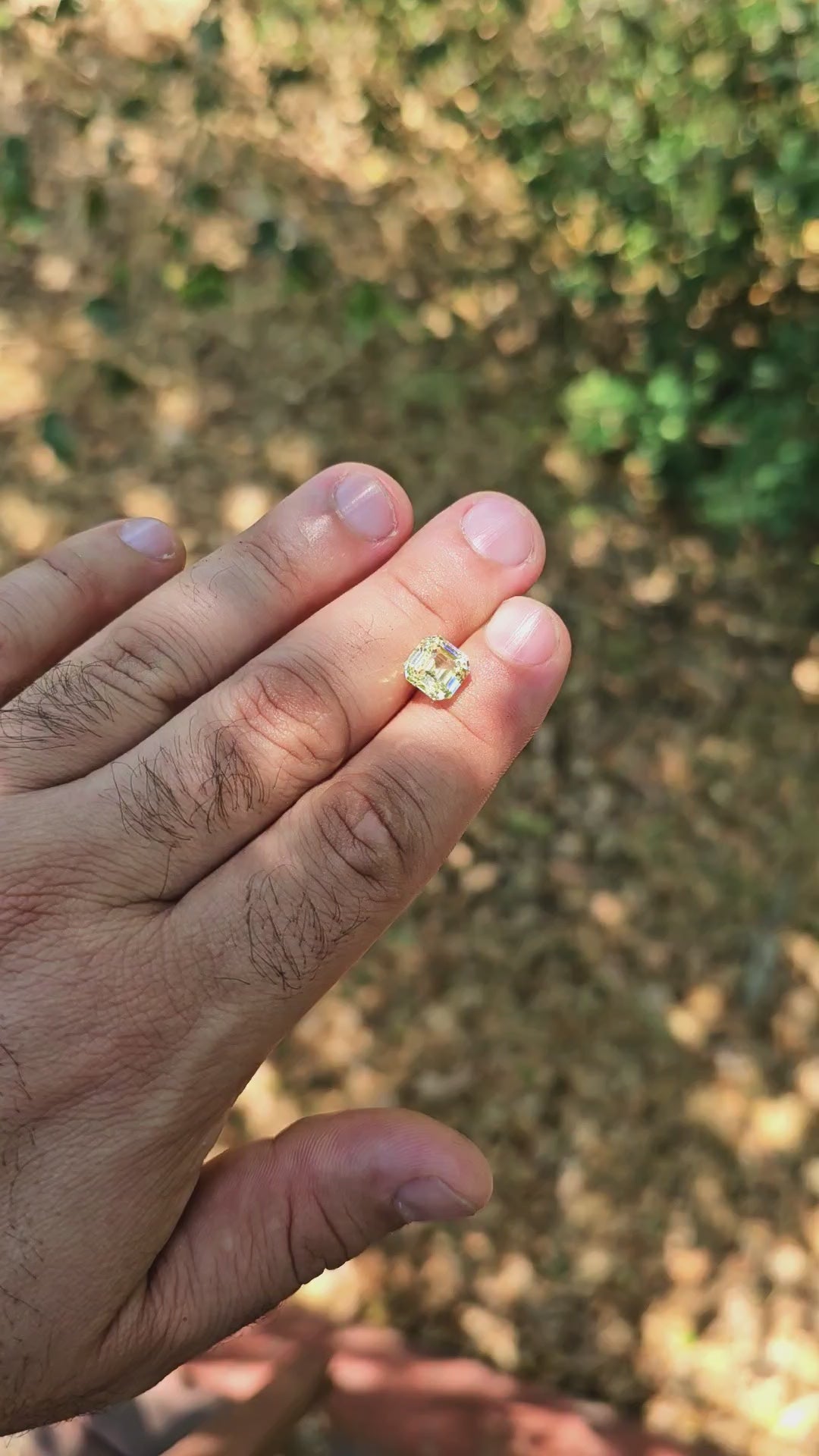 Pale Ghost Green Garnet, Asscher Cut, 6.75 Carats