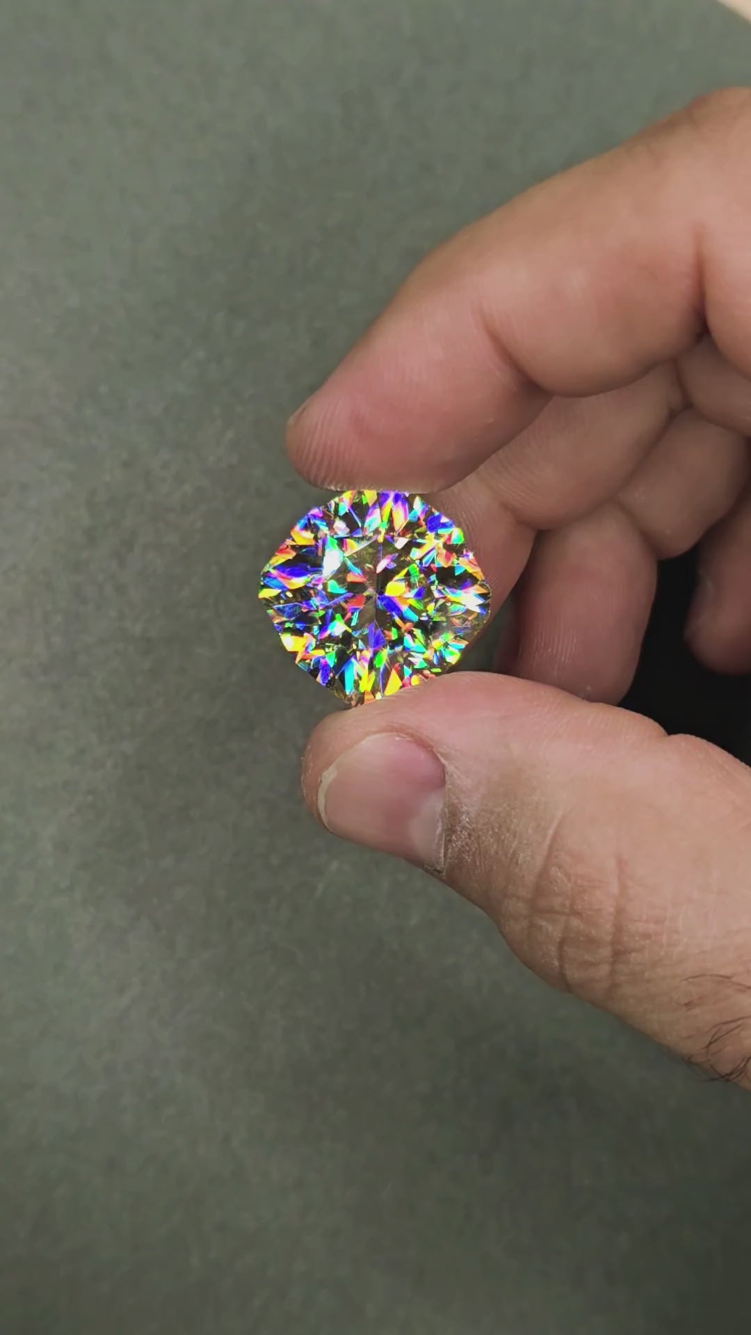White Rutile 🌈🍭🦄, House Of Sylas Cushion Cut, 35.96 Carats