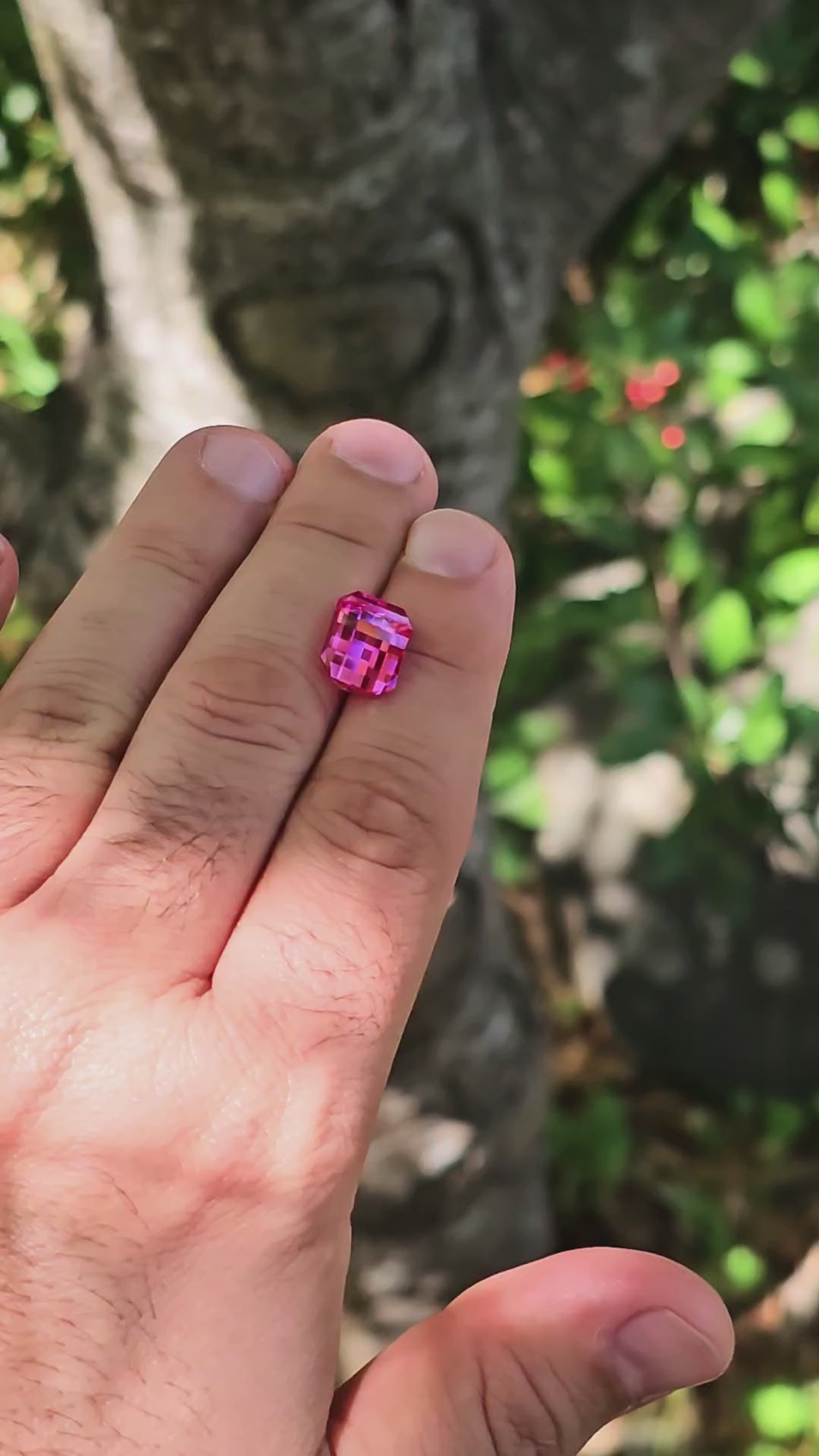 Star Wars Pink Laser Ruby, Pixel Rectangle Cut, 7.70 Carats