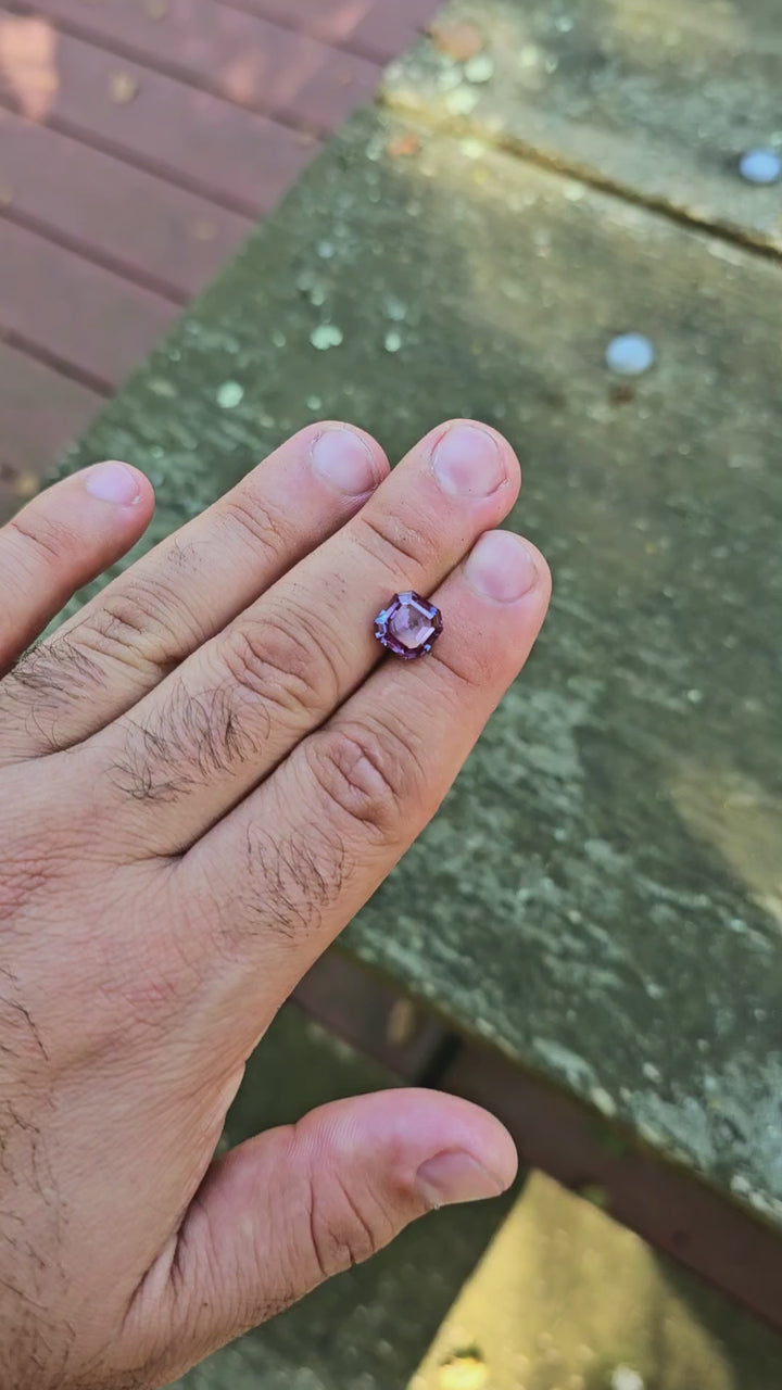 Czochralski Alexandrite, Asscher Cut, 4.7 Carats