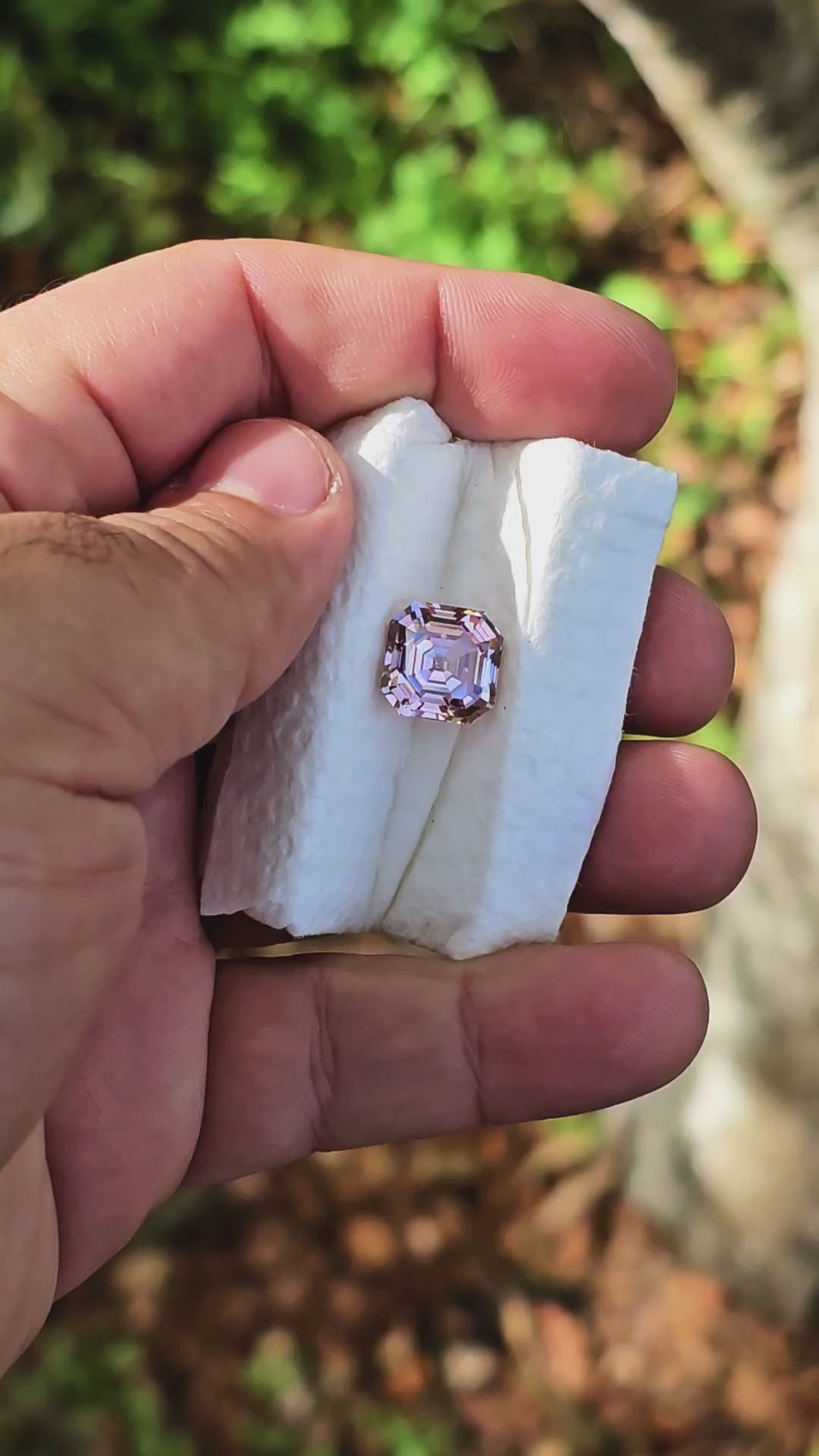 Purple Neodymium+ YAG, Asscher Cut, 11.56 Carats
