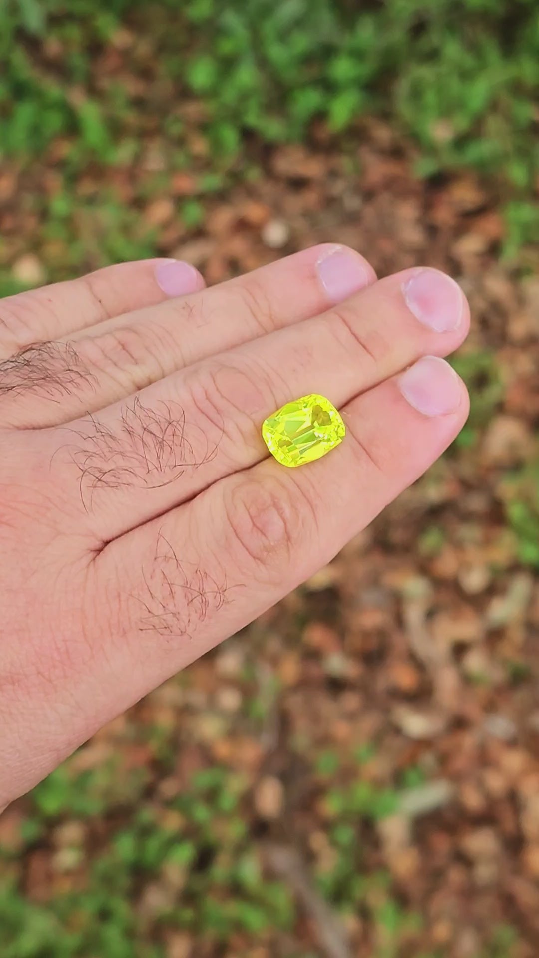 Cerium Doped YAG, Antique Long Cushion Cut, 9.99 Carats