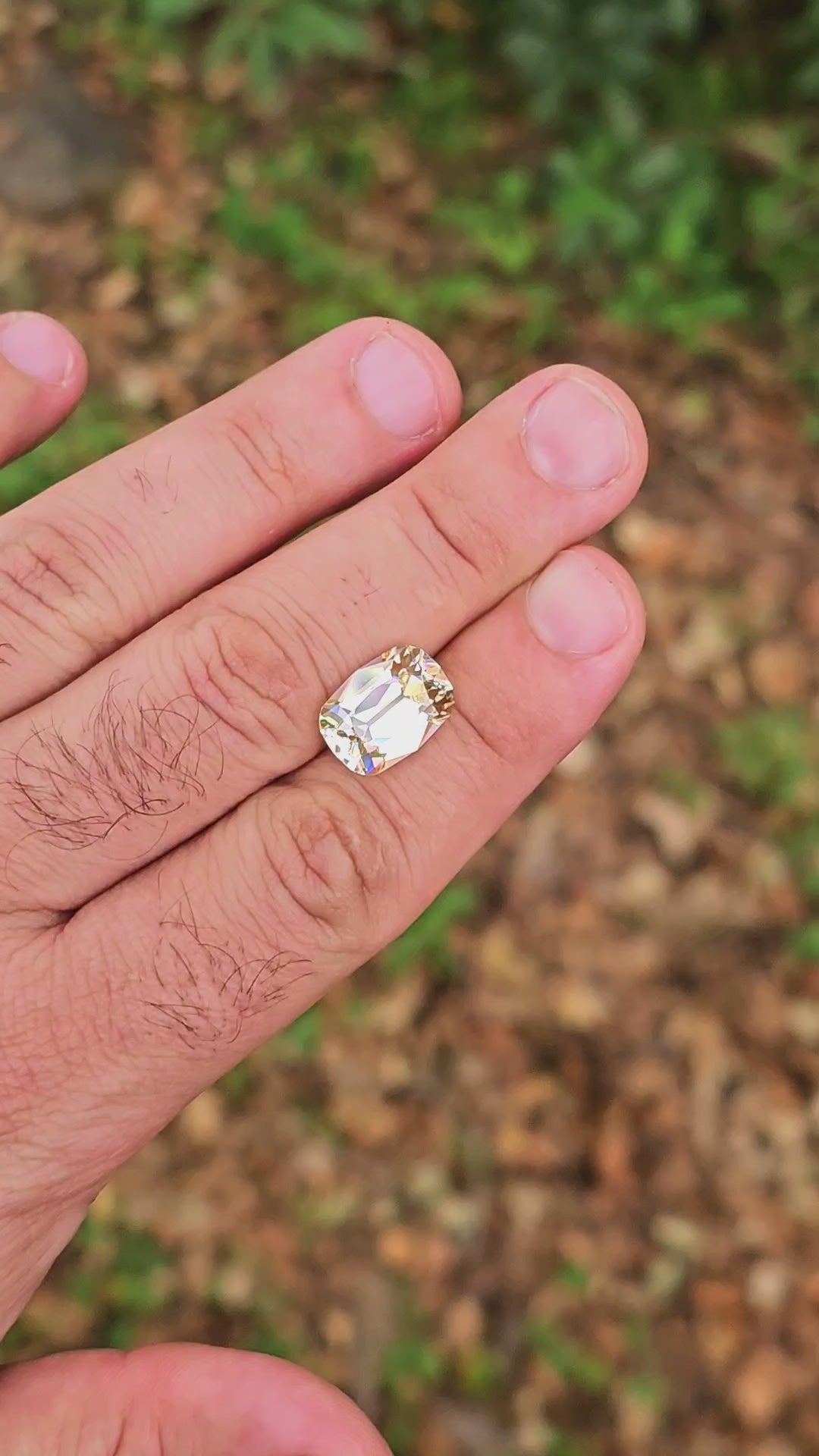 Experimental Samarium YAG, Antique Long Cushion Cut, 10.22 Carats