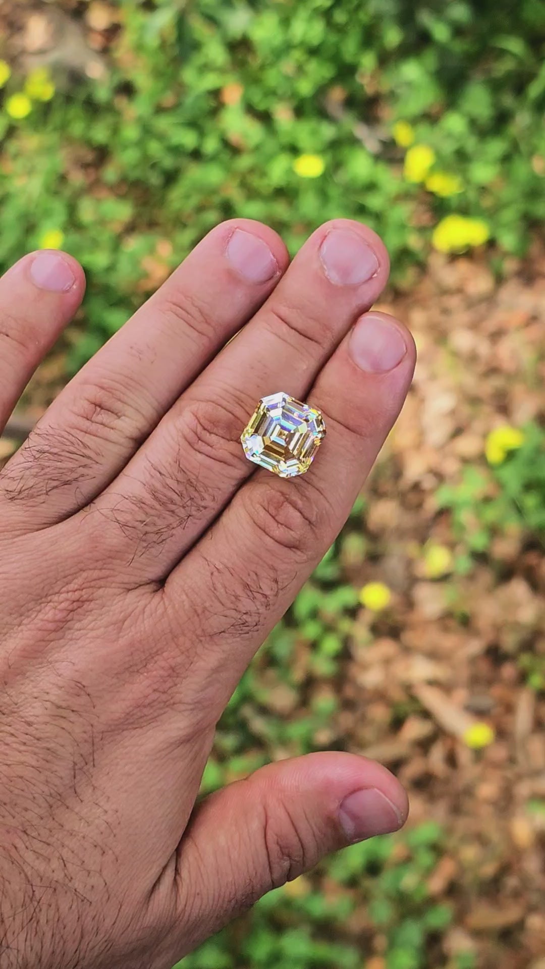 Experimental Samarium YAG, Asscher Cut, 23.20 Carats