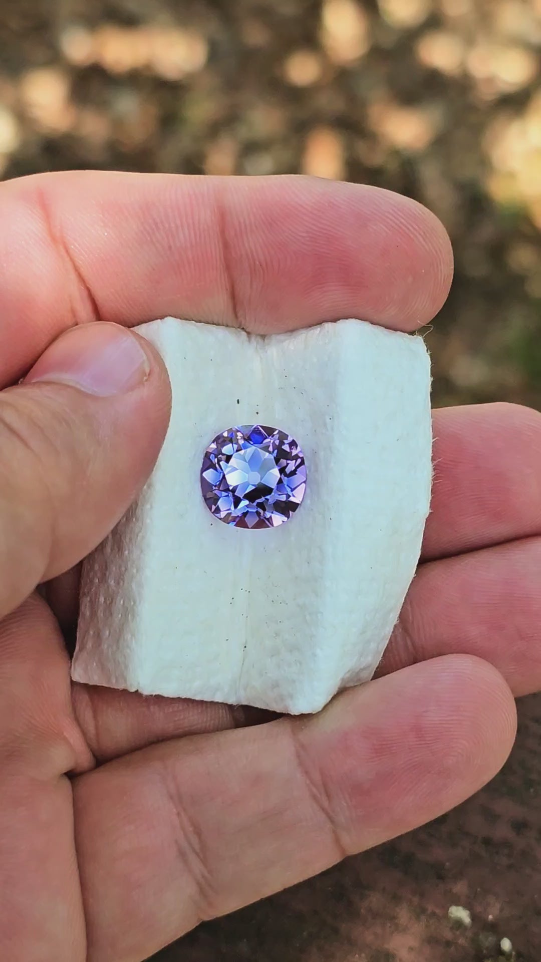 Light Purple Lab Sapphire, Antique Cushion Cut, 7.32 Carats