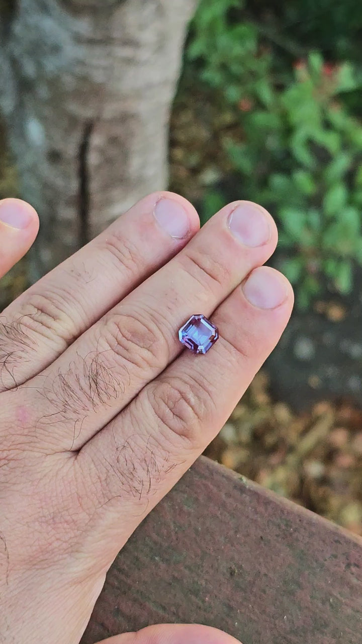 Czochralski Alexandrite, Asscher Cut, 4.21 Carats