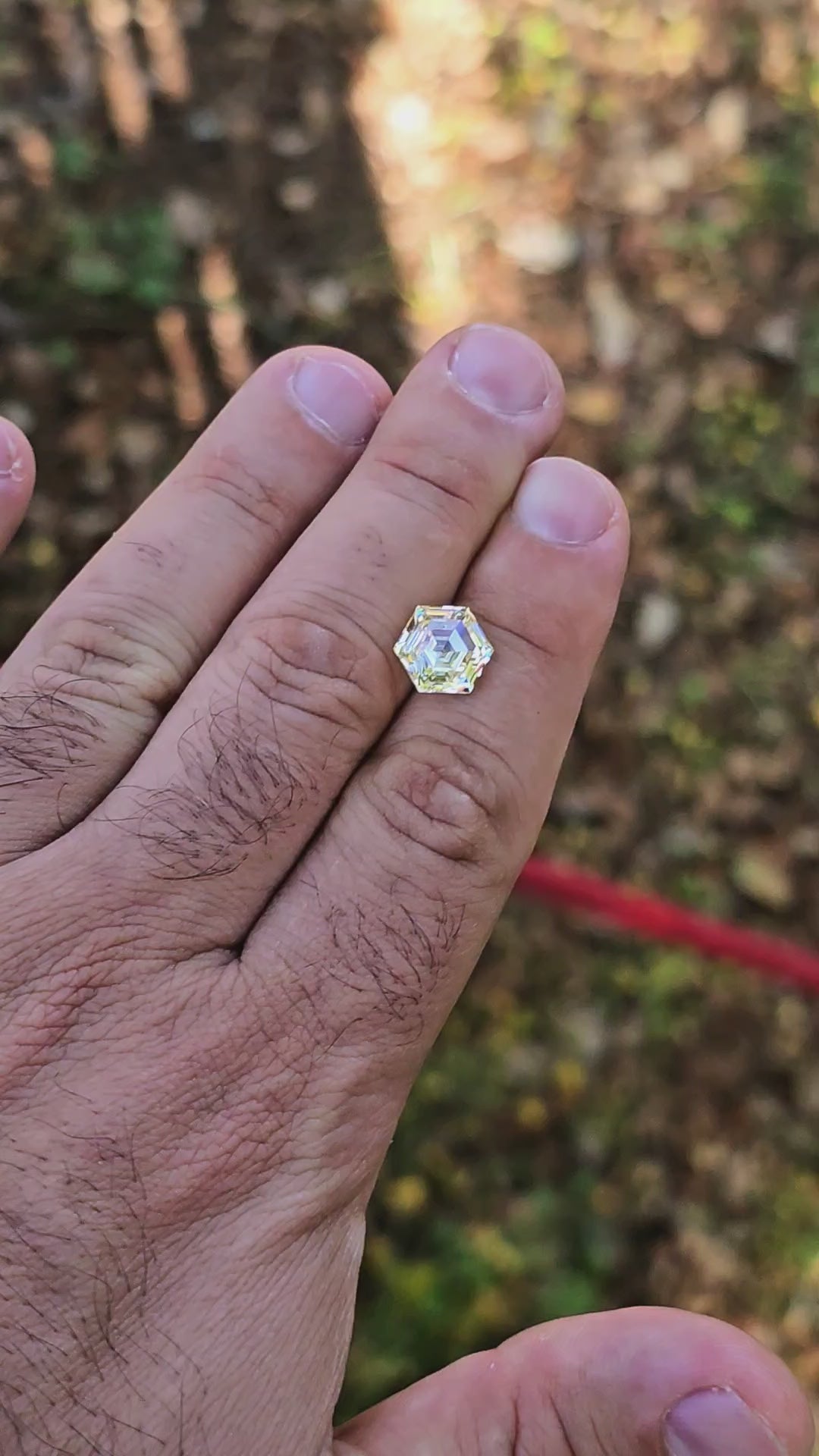 Experimental Samarium YAG, Hexagon Step Cut, 5.43 Carats