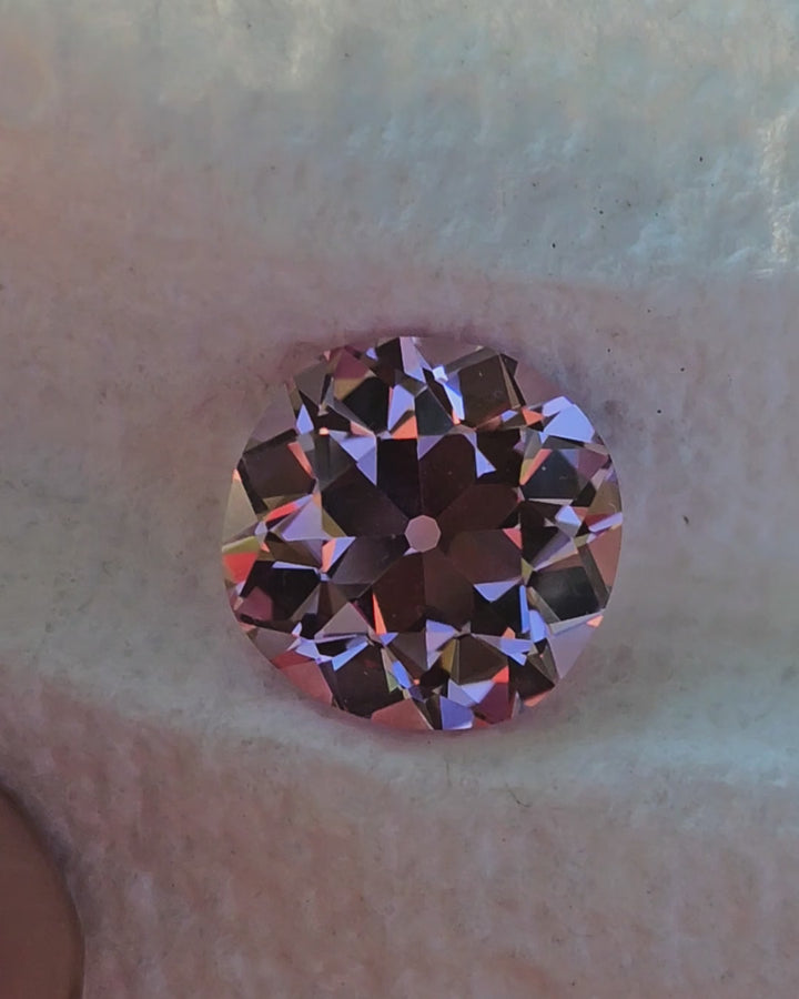 Lilac Purple Czochralski Lab Sapphire, Antique Cushion Cut, 17.45 Carats