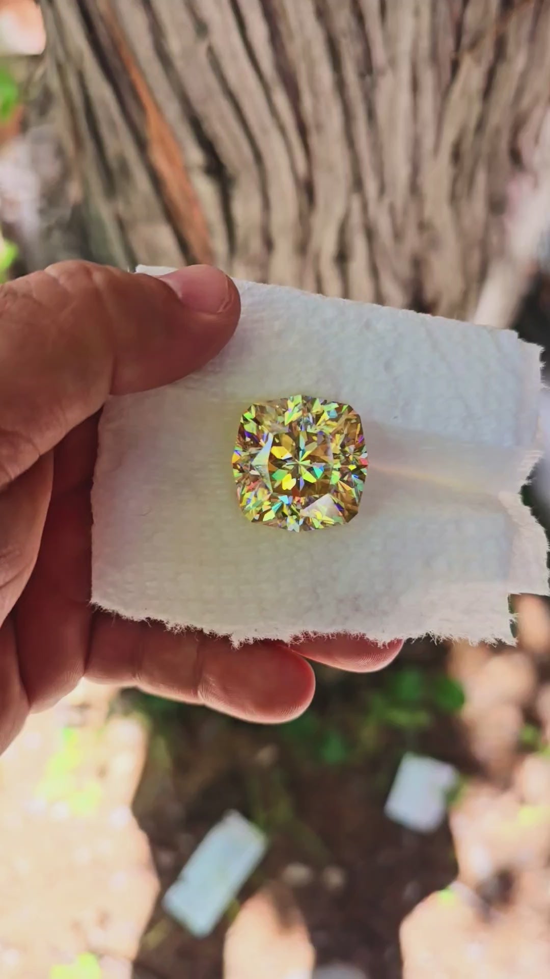 White Rutile 🌈🍭🦄, House Of Sylas Cushion Cut, 80.4 Carats
