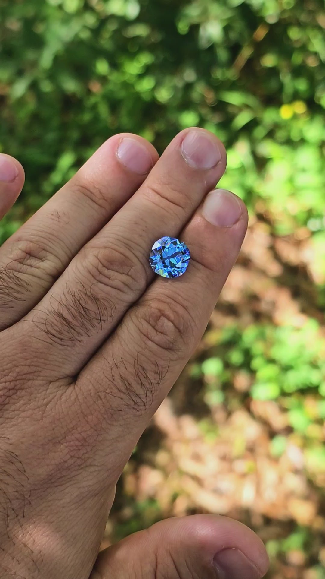 Cornflower Blue Lab Spinel, Antique Cushion Cut, 6.38 Carats