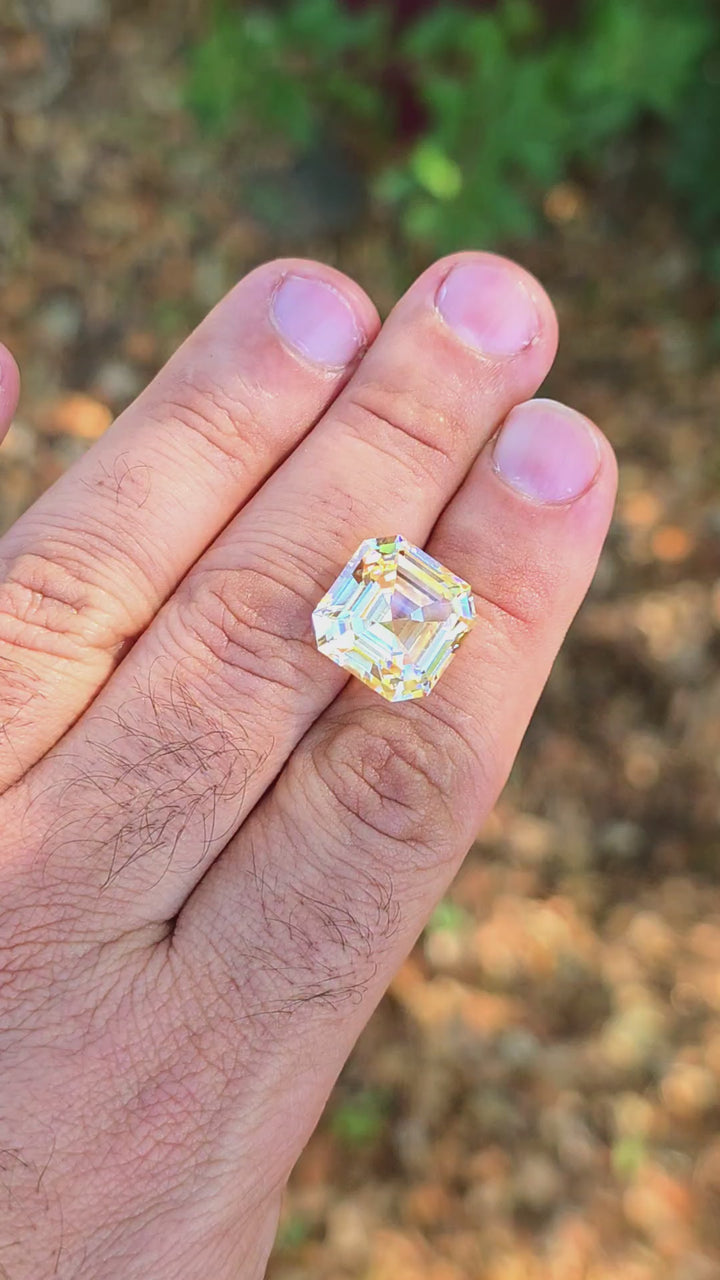 Experimental Samarium YAG, Asscher Cut, 18.67 Carats