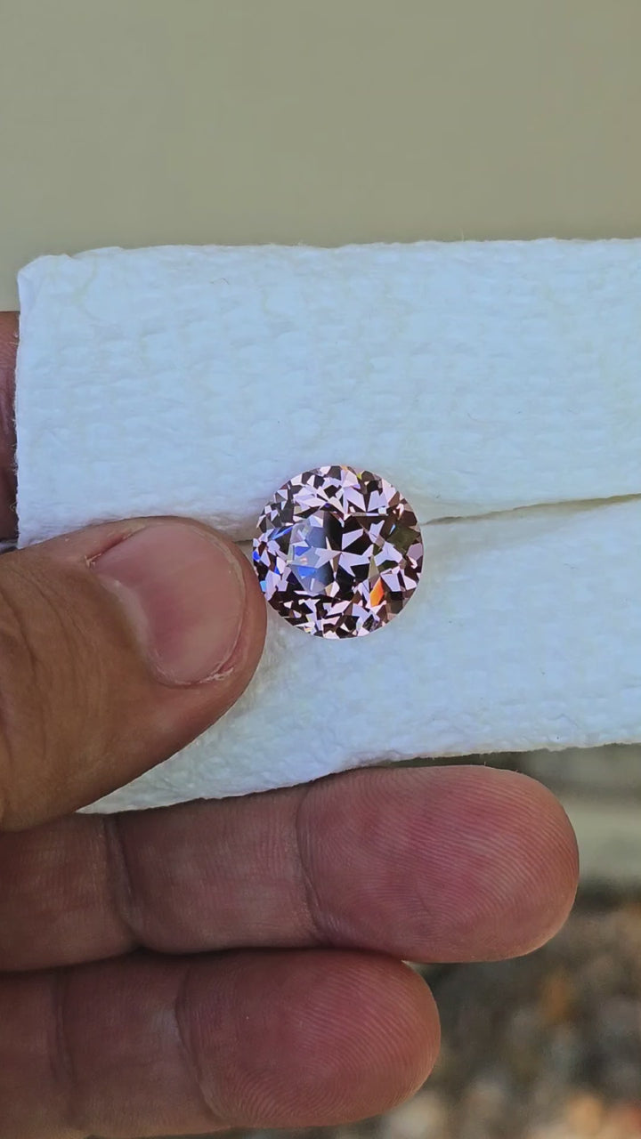 Purple Neodymium+ YAG, House Of Sylas Round Cut, 19.29 Carats