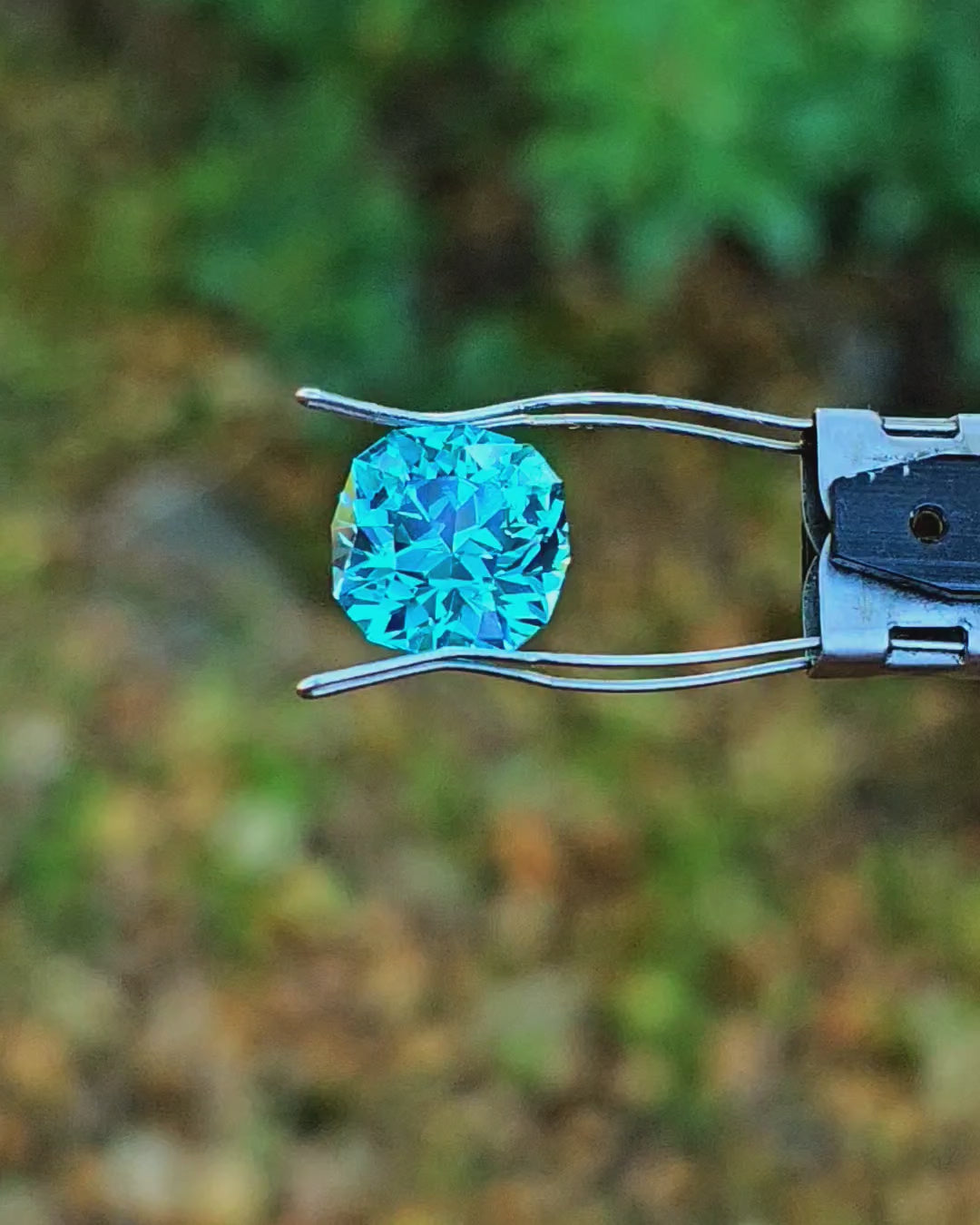 Deep Cobalt Teal Lab Sapphire, House Of Sylas Cushion Cut, 9.97 Carats