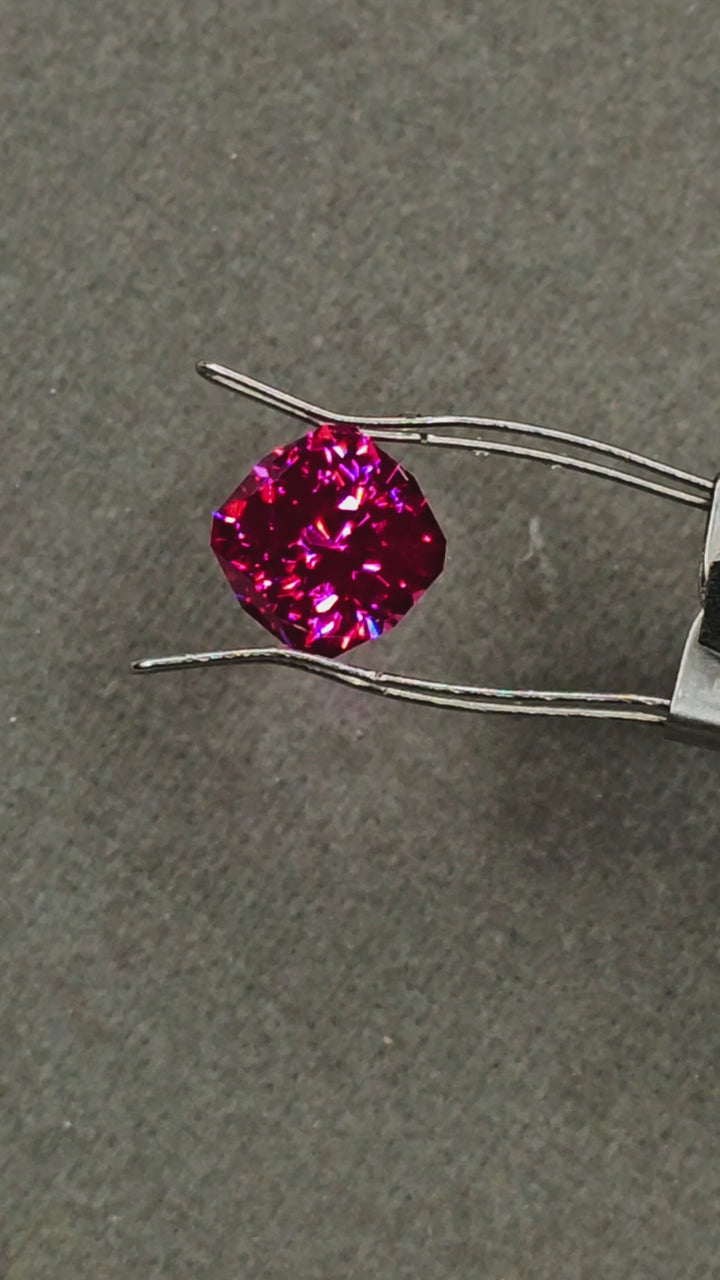 Jedi Color Czochralski Lab Spinel, House Of Sylas Cushion Cut, 6.415 Carats