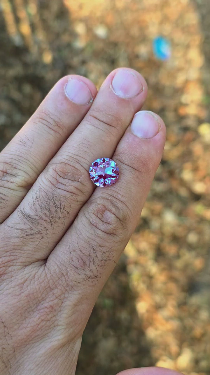 Repurposed Laser Alexandrite, Traditional Round Brilliant Cut, 6.51 Carats
