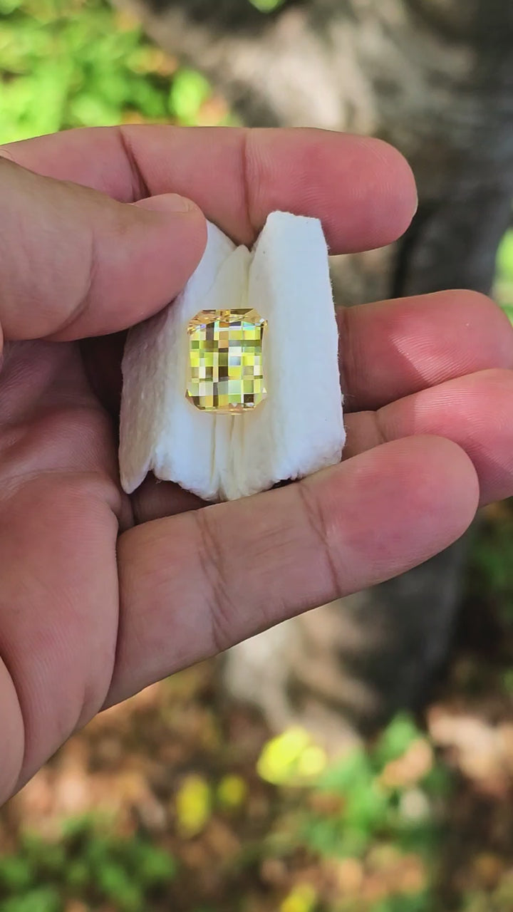 Experimental Samarium YAG, Pixel Rectangle Cut, 14.96 Carats