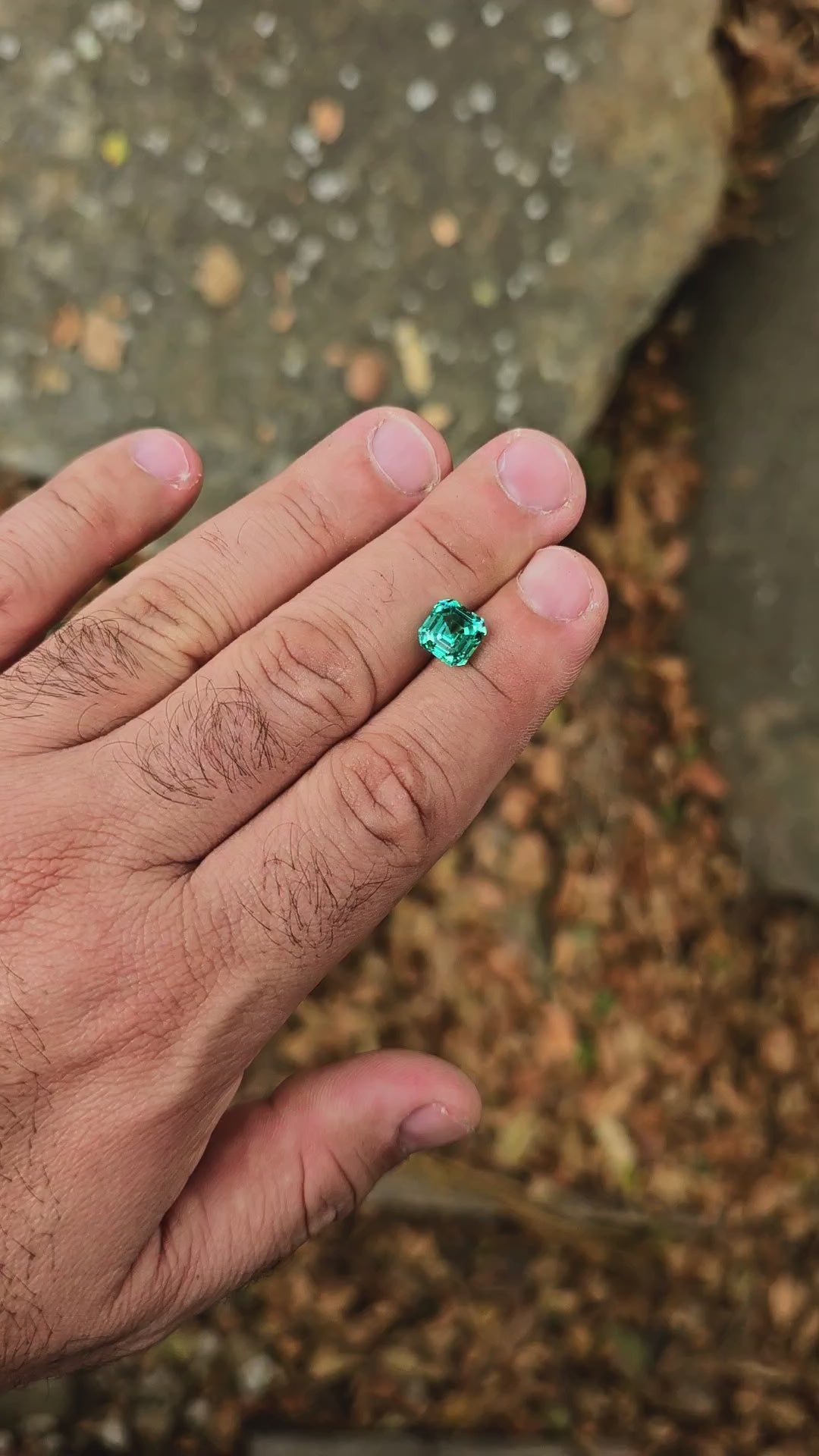 Repurposed Teal "Paraiba" YAG, Asscher Cut, 4.73 Carats