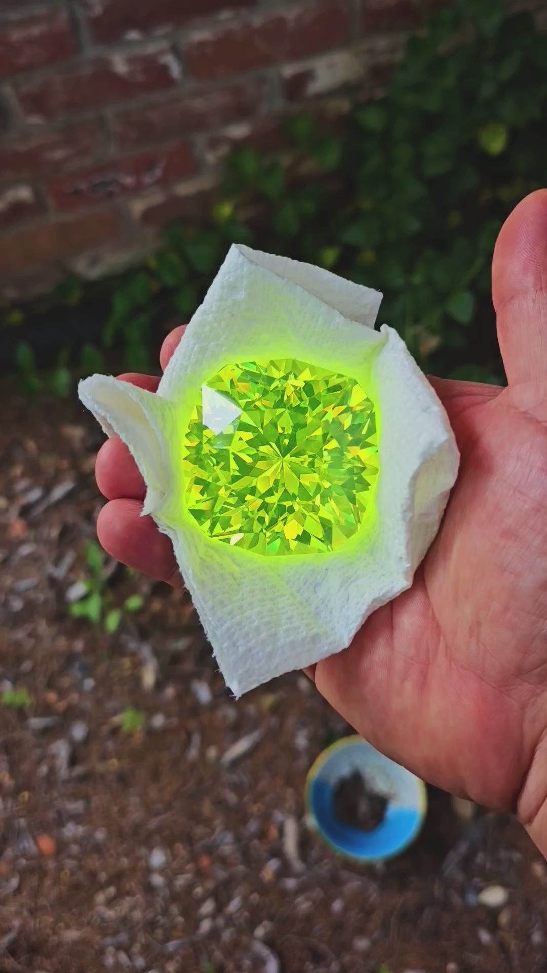 Green LuAG, House Of Sylas Cushion Cut, 1351.1 Carats