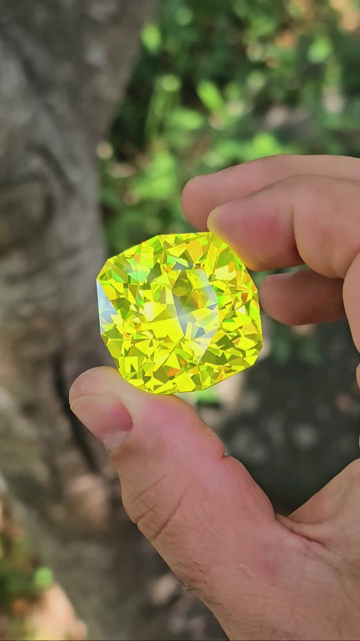 Cerium Doped YAG, House Of Sylas Cushion Cut, 197.40 Carats