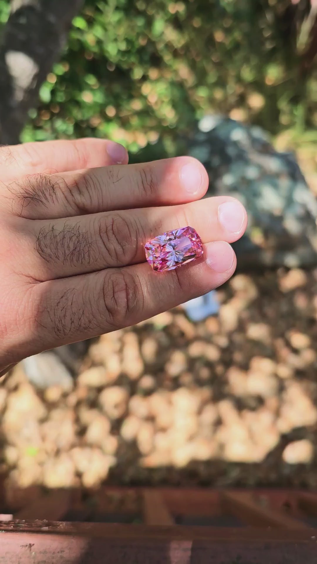 Lilac Purple Czochralski Lab Sapphire, House Of Sylas Long Cushion Cut, 26.9 Carats
