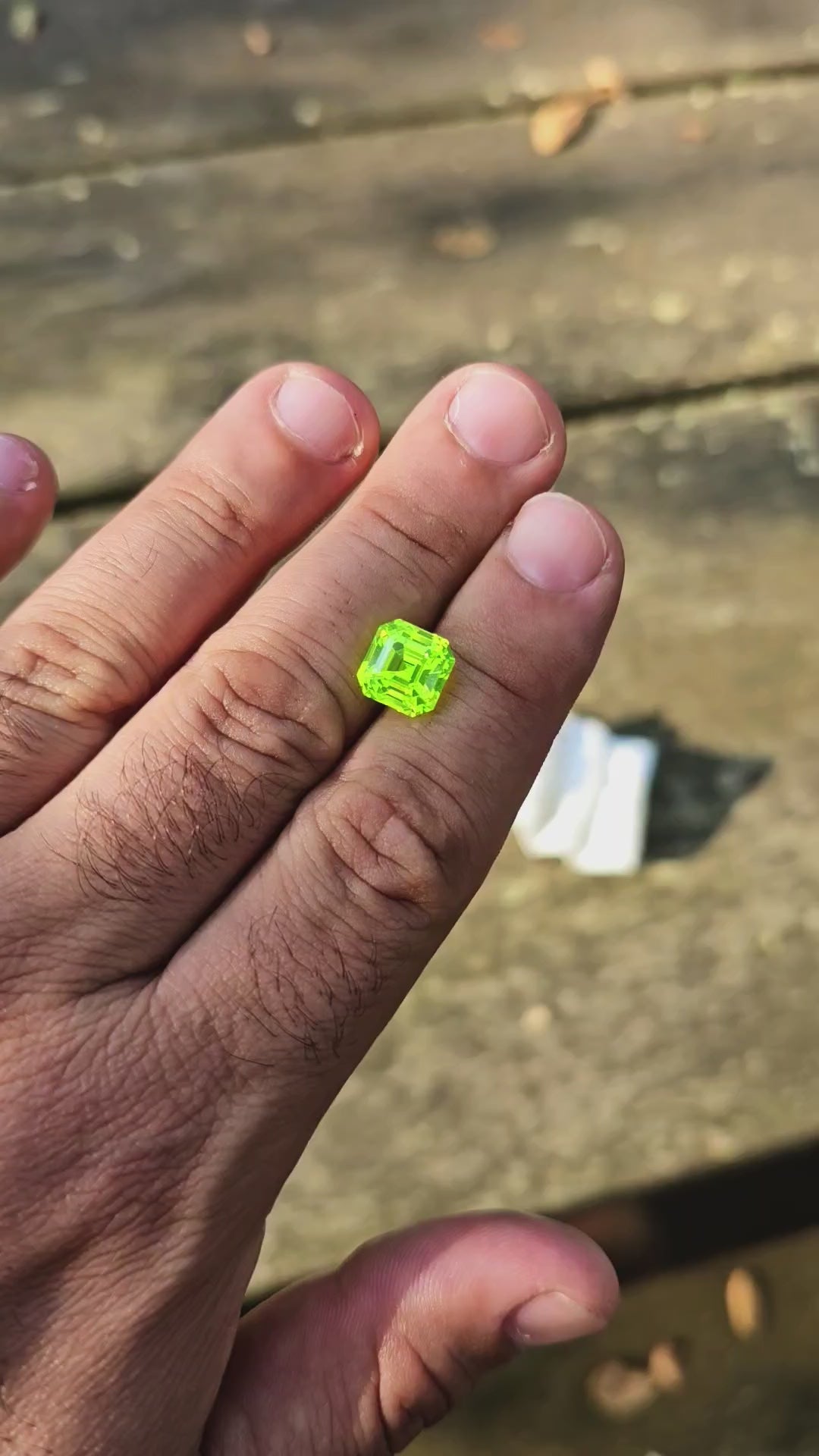 LuAG "ULTRA GREEN", Asscher Cut, 10.35 Carats