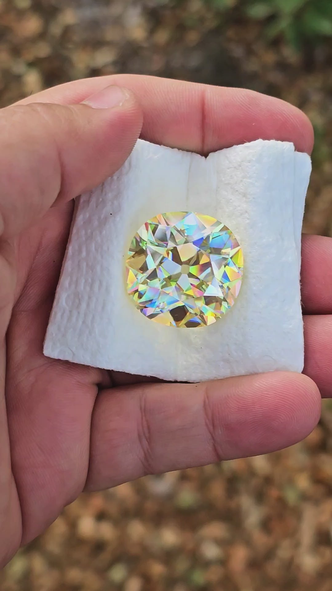 White Rutile 🌈🍭🦄, Antique Cushion Cut, 75.50 Carats