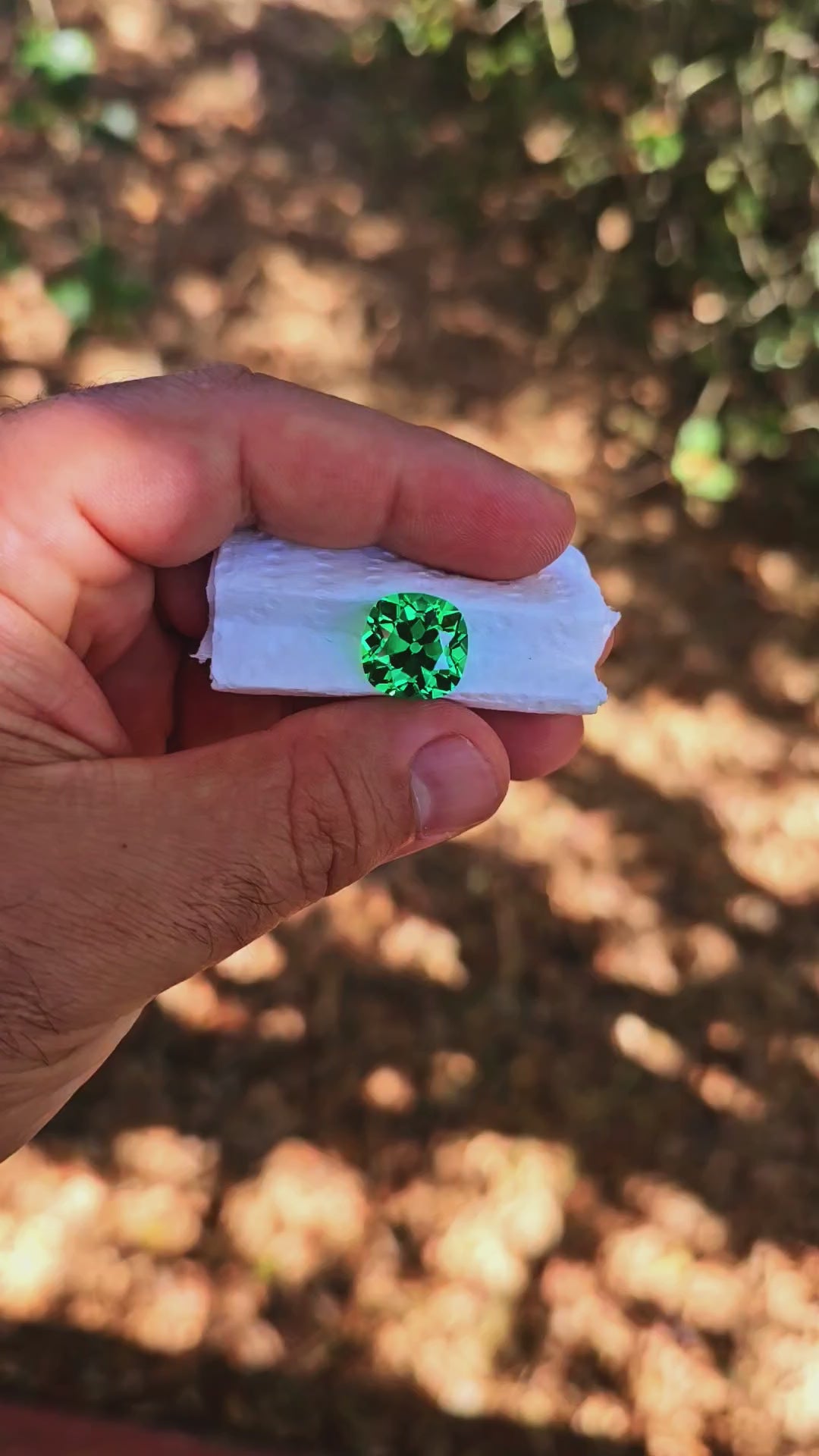 Vivid Green Vanadium YAG, Antique Cushion Cut, 16.21 Carats