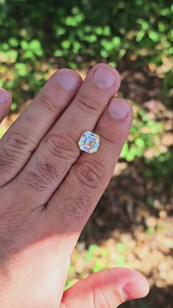 Experimental Samarium YAG, Asscher Cut, 9.20 Carats