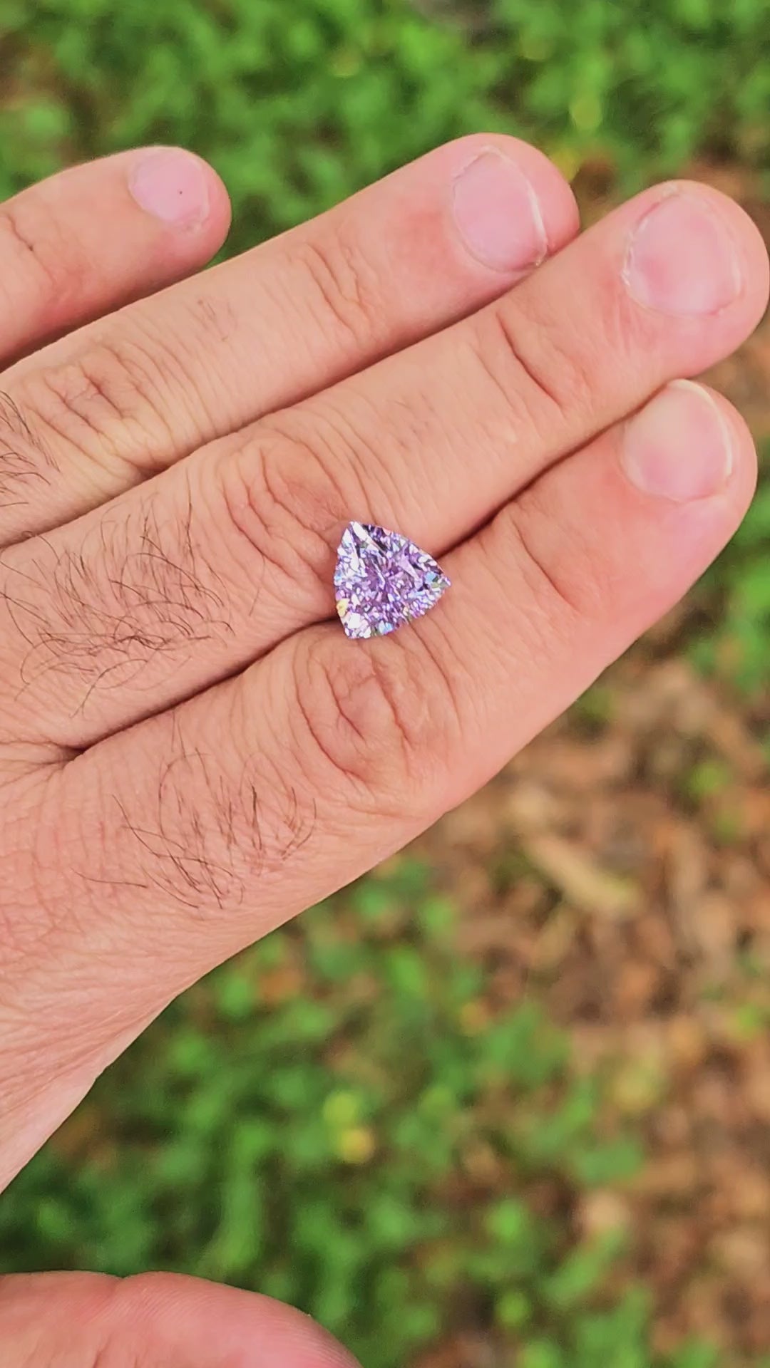 Lavender Lab Spinel, Trillian Internal Reflections Cut, 4.62 Carats