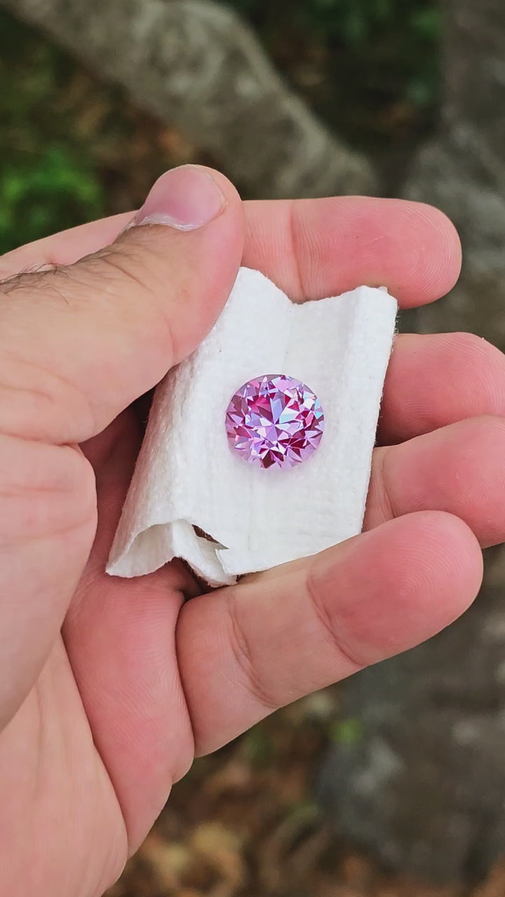 Repurposed Laser Alexandrite, Traditional Round Brilliant Cut, 12.28 Carats