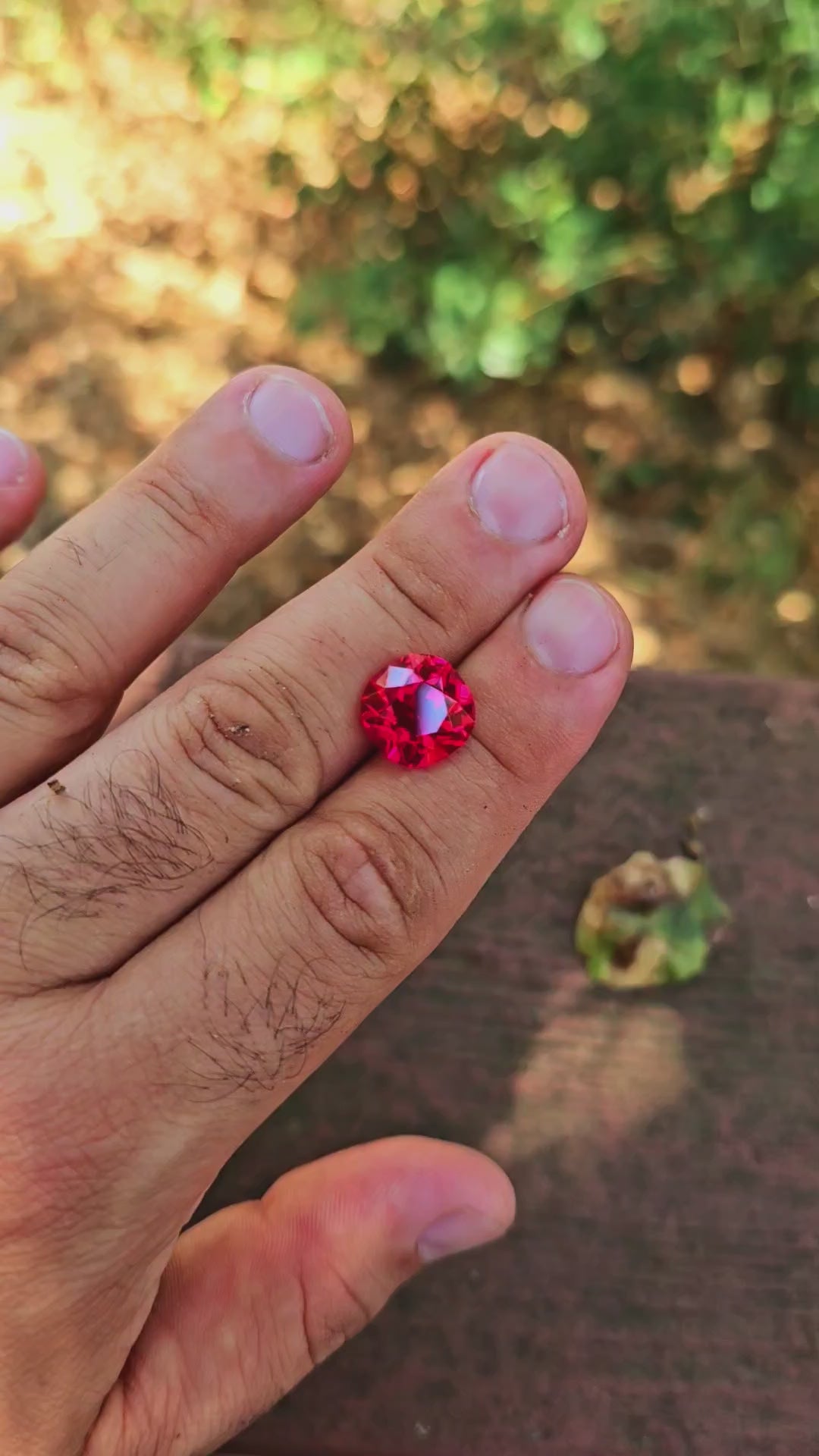 Pigeon Blood Lab Spinel, Antique Cushion Cut, 8.6 Carats