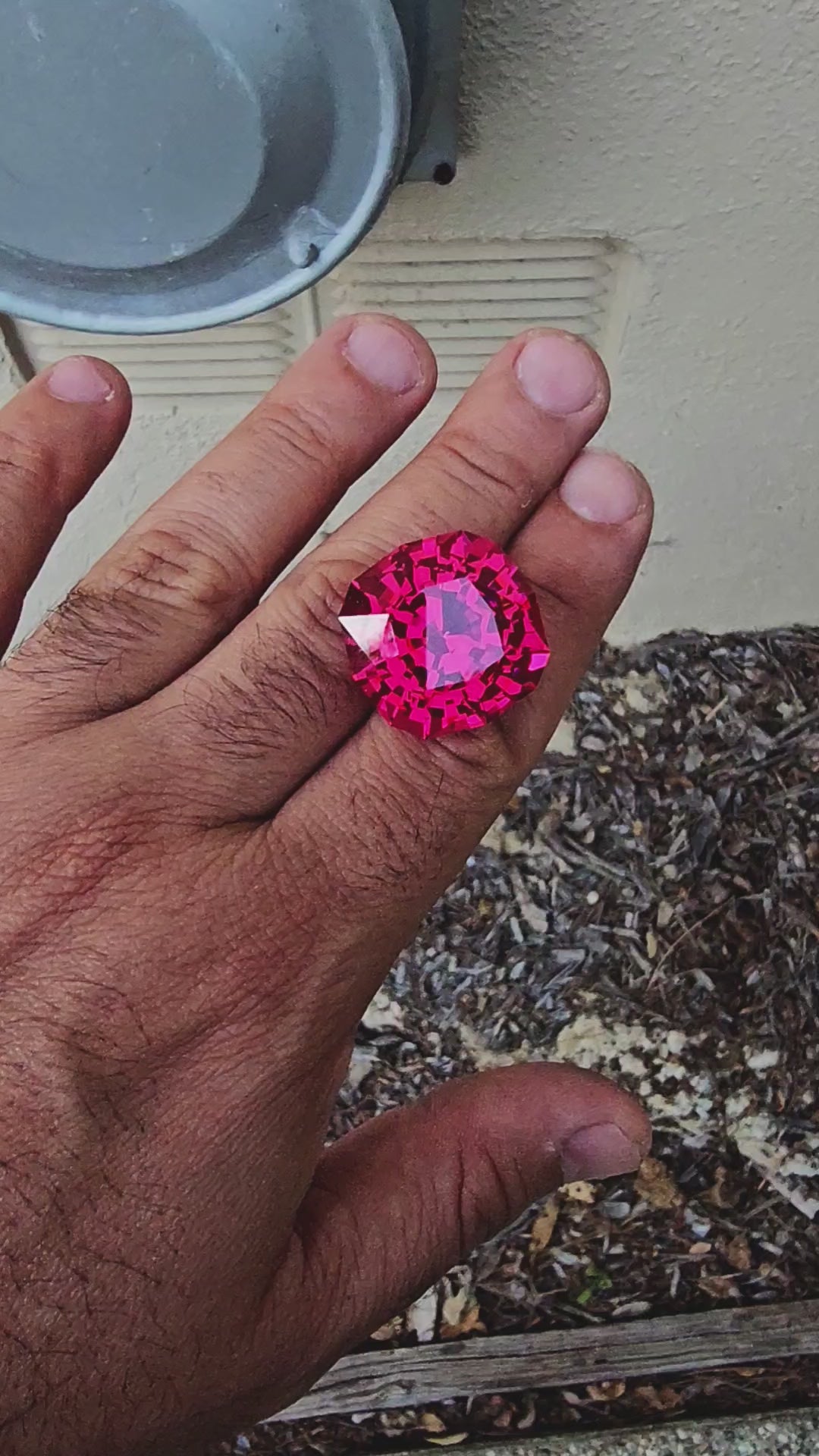 Jedi Color Czochralski Lab Spinel, House Of Sylas Step Cushion Cut, 71.3 Carats