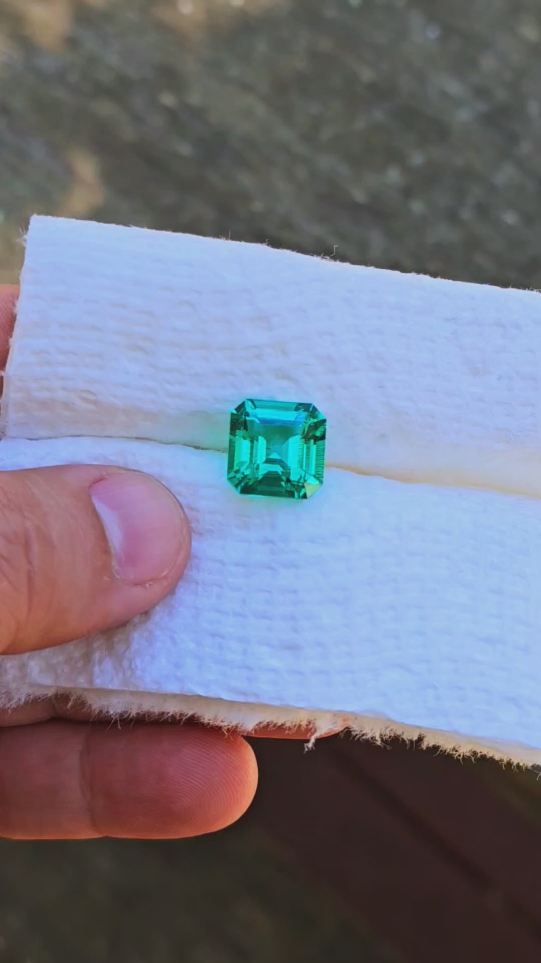 Colombian Color Green Lab Emerald, Asscher Cut, 9.06 Carats